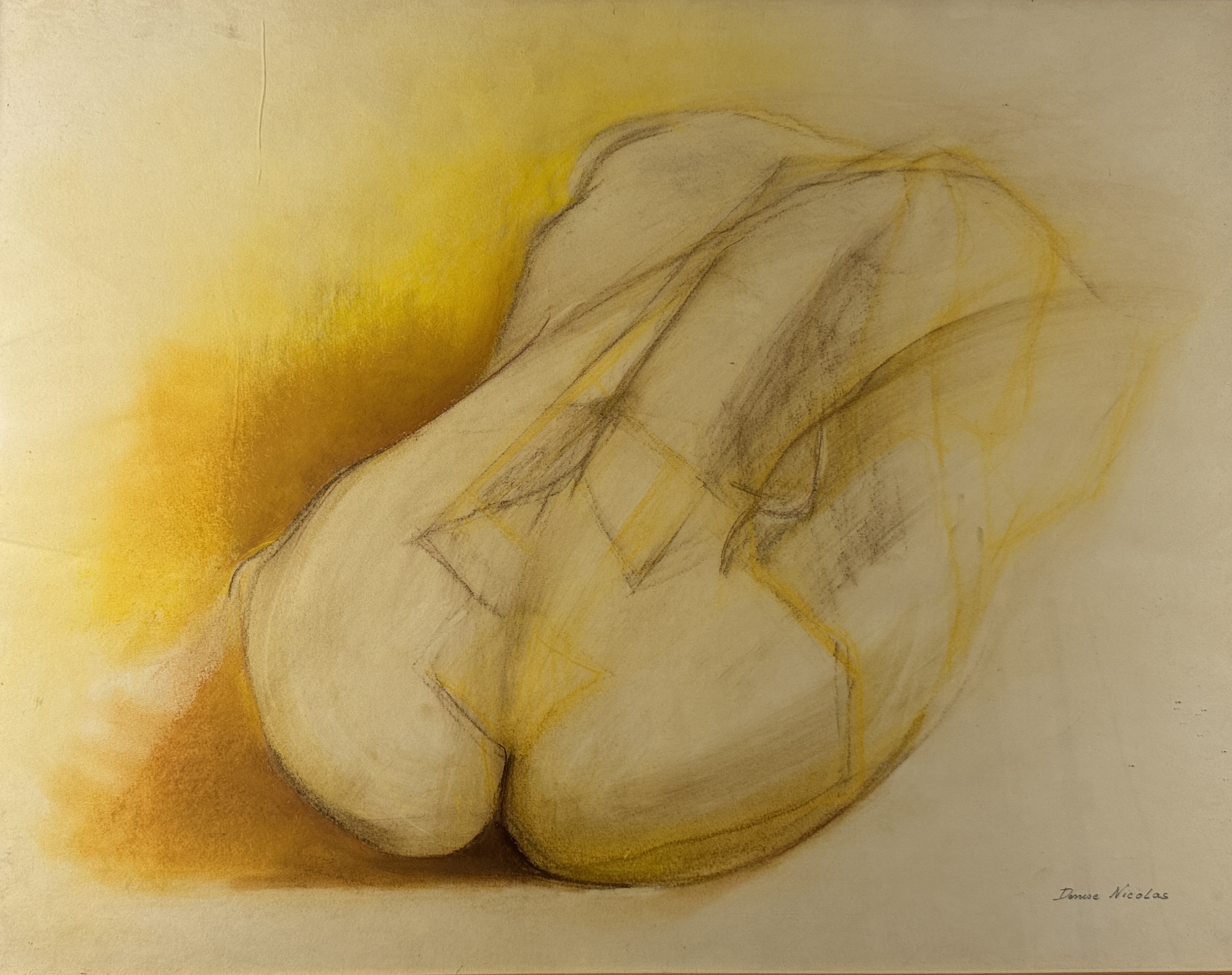 DENISE NICOLAS- Desnudo de espaldas. Precio de salida 30/40 eur