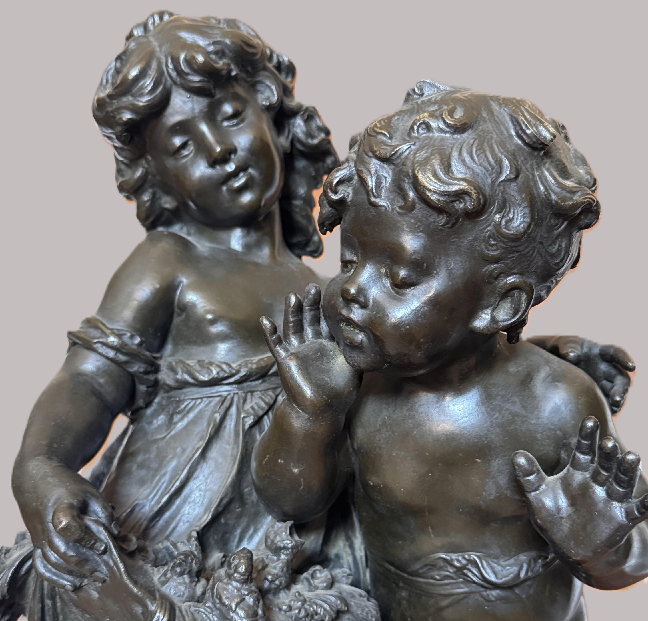 Lote 152- MOREAU Auguste (1855/1919). Importante grupo escultórico en bronce. 5000eur.