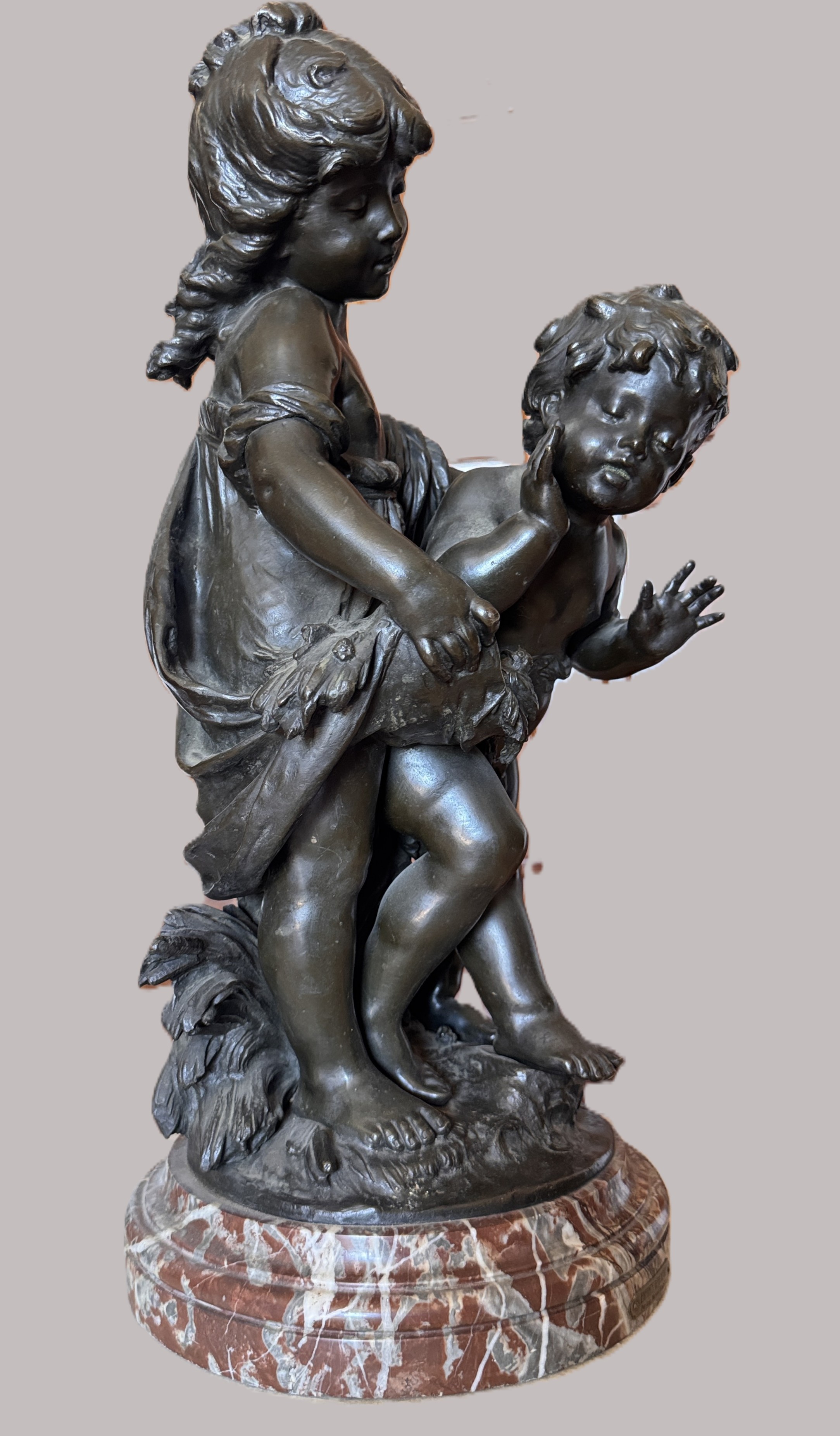 Lote 152- MOREAU Auguste (1855/1919). Importante grupo escultórico en bronce. 5000eur.