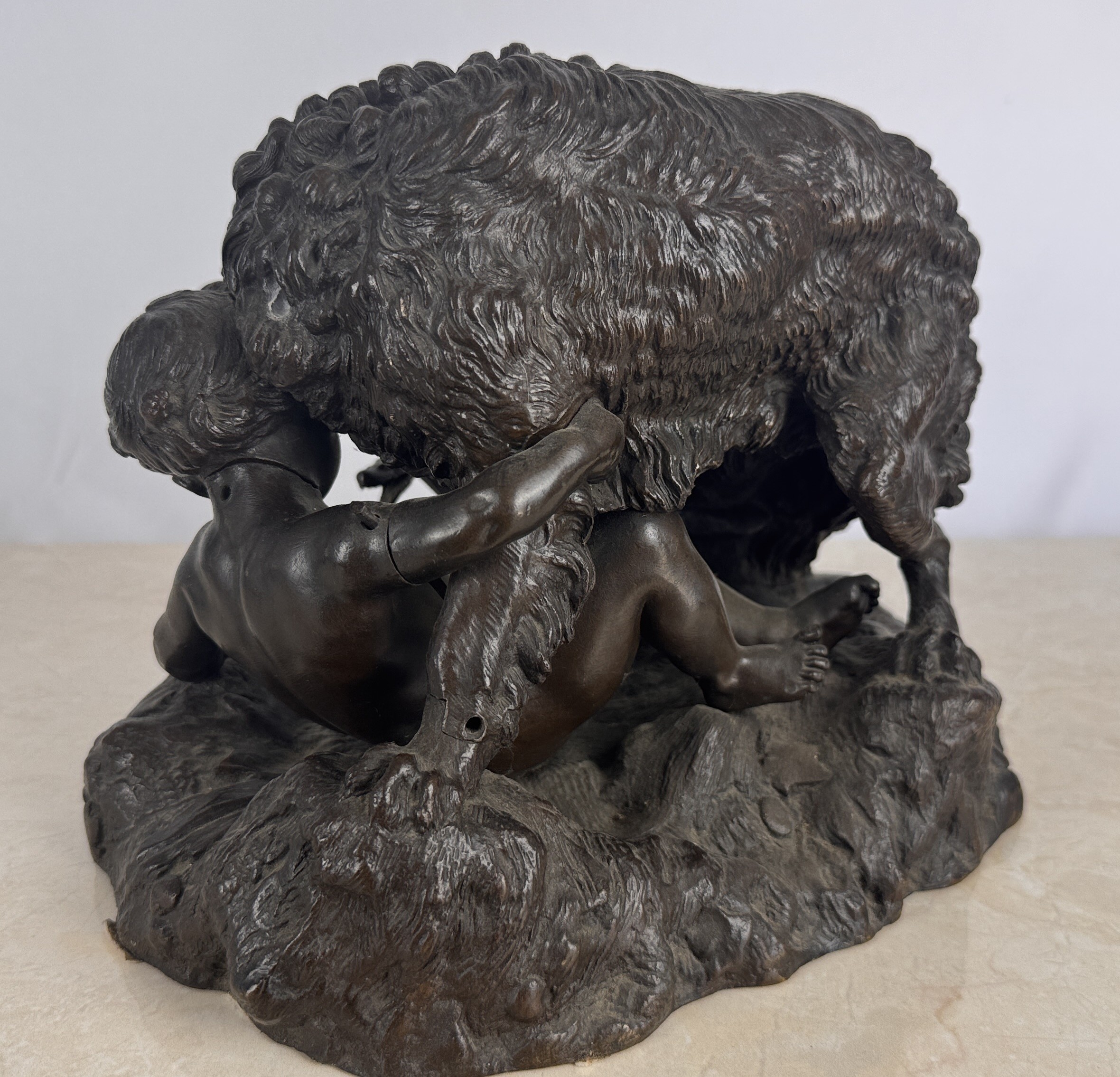 Lote 156- LECHESNE Auguste (1815/1868)- Preciosa pareja de grupos escultoricos en bronce. 2500eur.