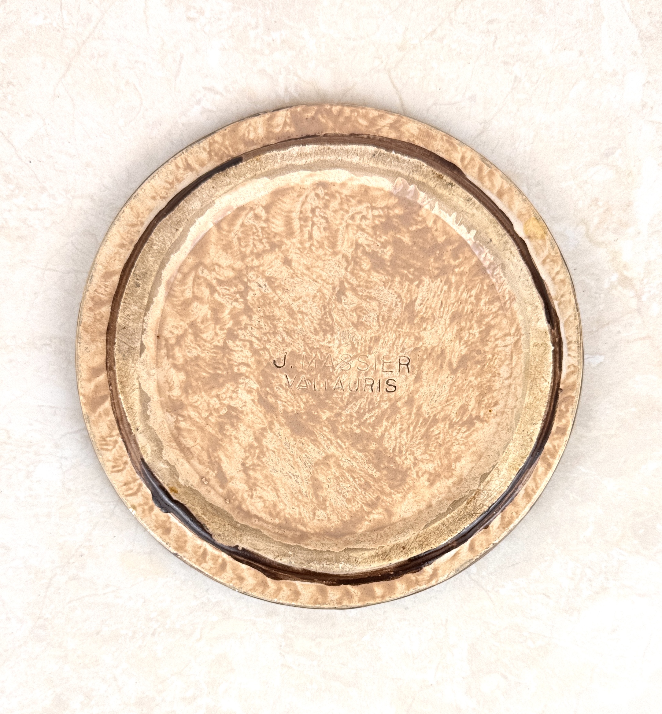 Lote 80- MASSIER Jerome (1850/1926) VALLAURIS-  Bandeje floral 30/40 eur