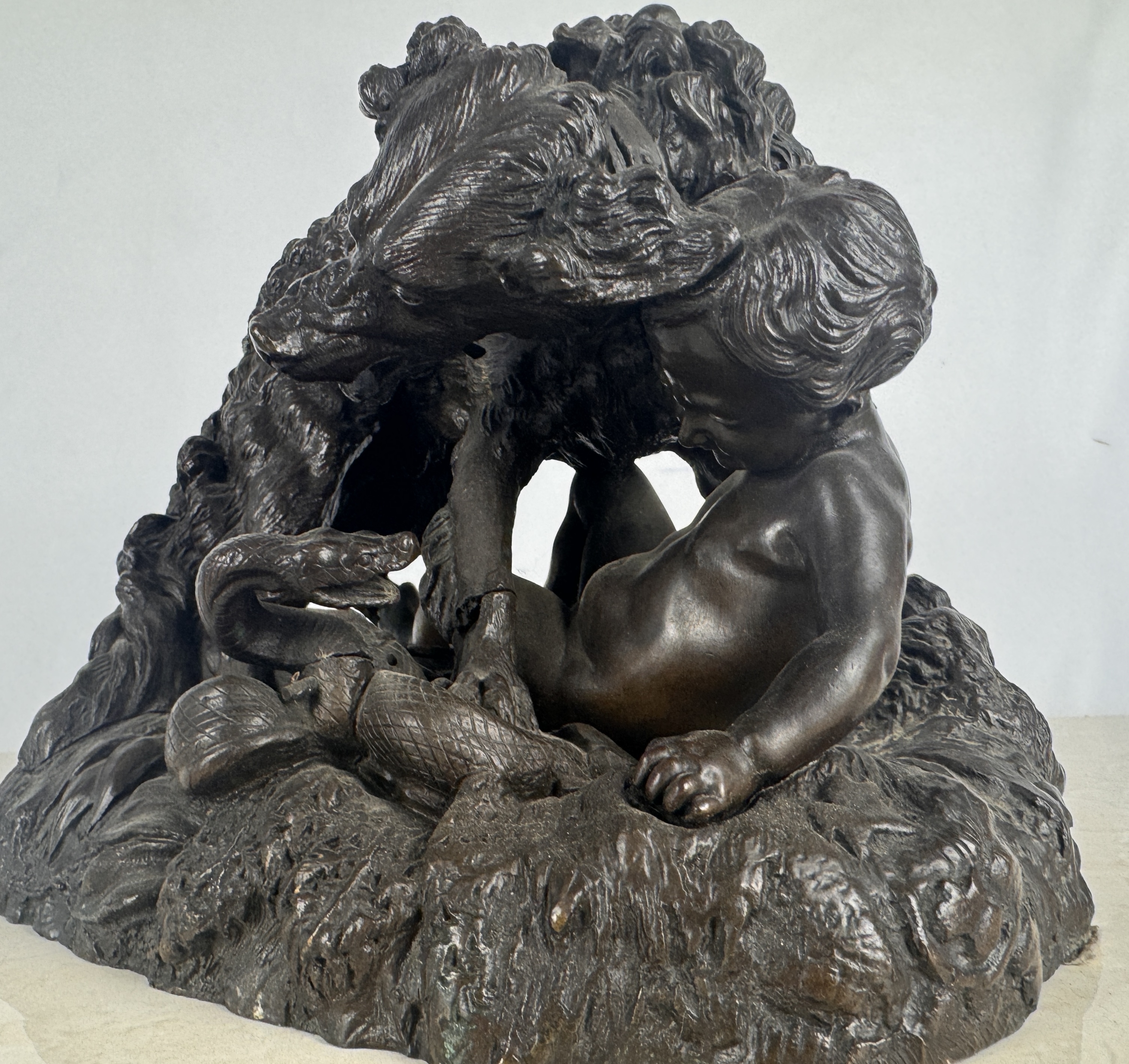 Lote 156- LECHESNE Auguste (1815/1868)- Preciosa pareja de grupos escultoricos en bronce. 2500eur.
