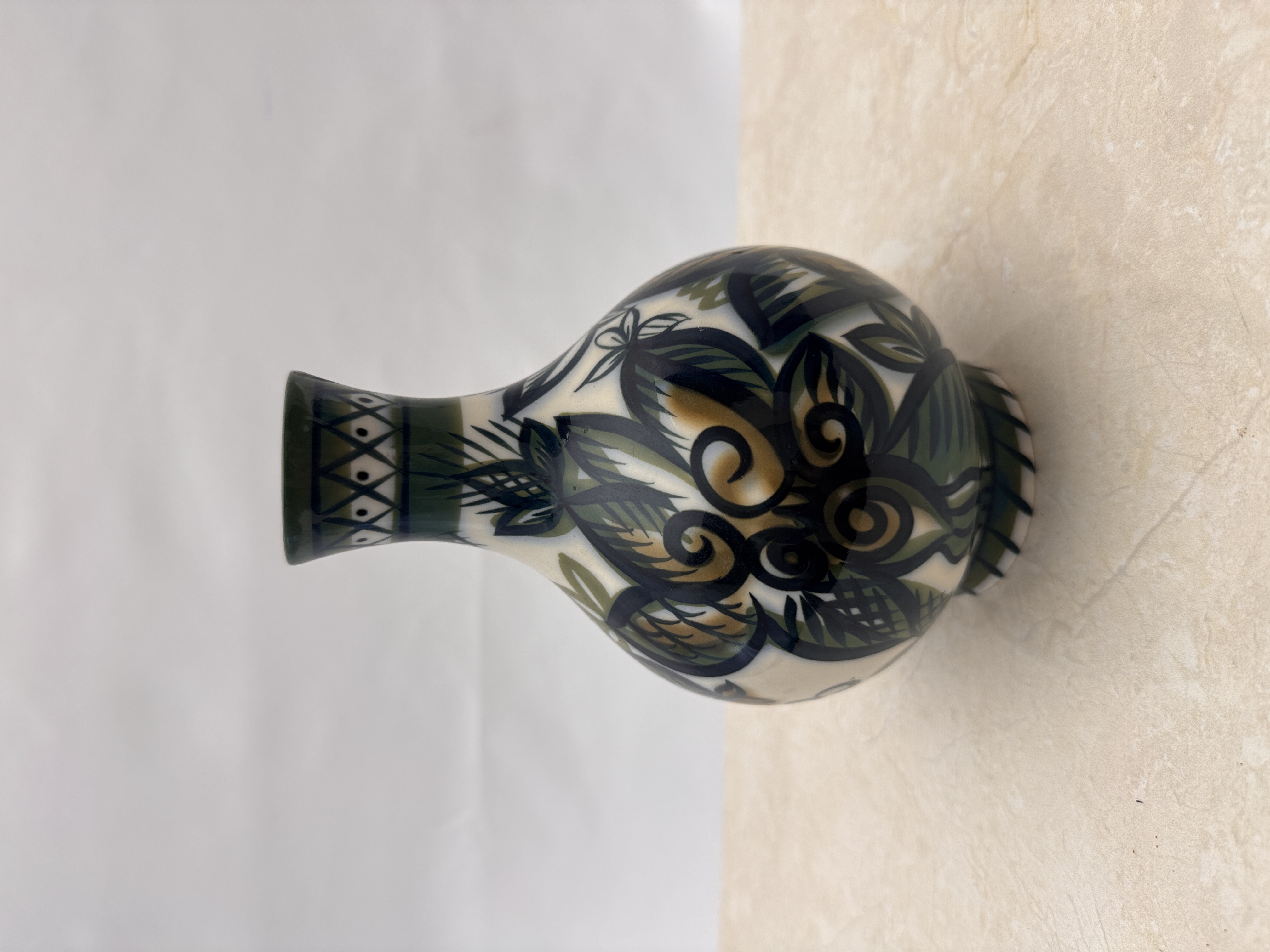 Lote 81- GORODETSKY Vladimir Mikhailovih (924/1977)-  Jarron monofloral de ceramica 30/50 eur.