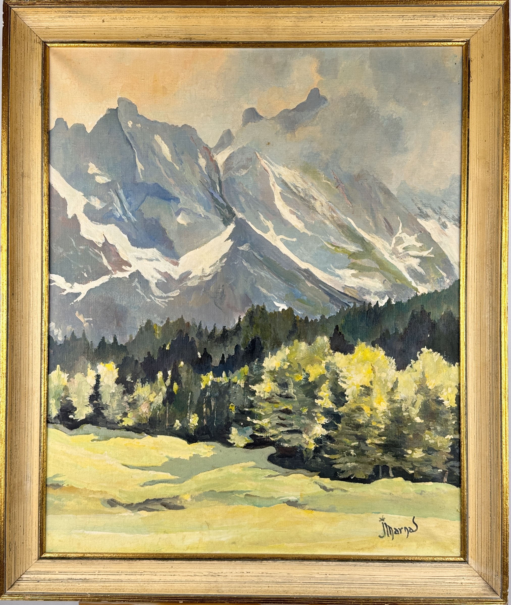 LOTE 21- J.MARNAS " Paisaje Alpino" Precio de salida 150/200 eur.
