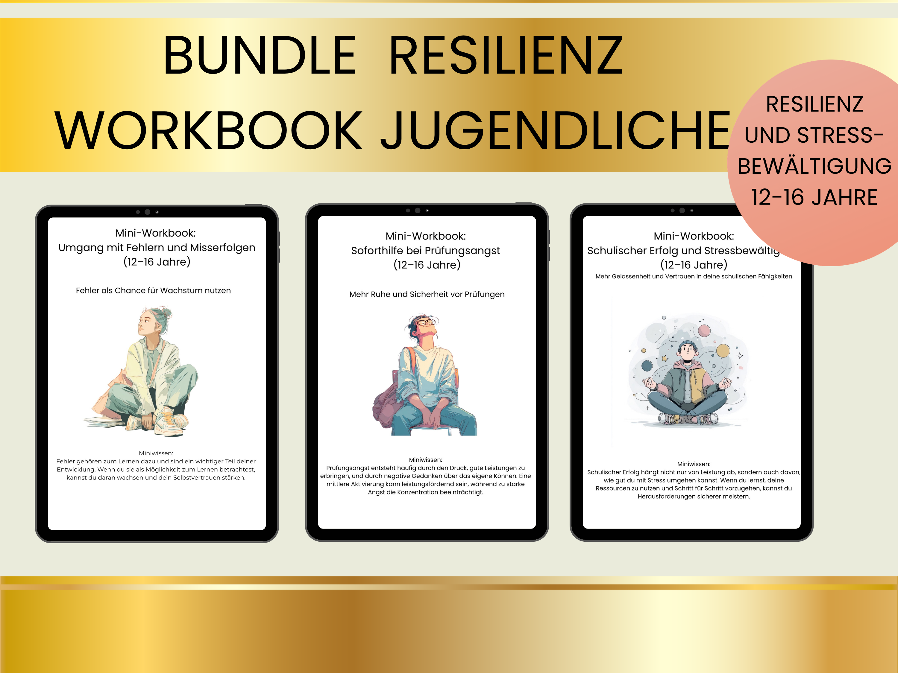 Resilienz-Workbook Bundle Jugendliche