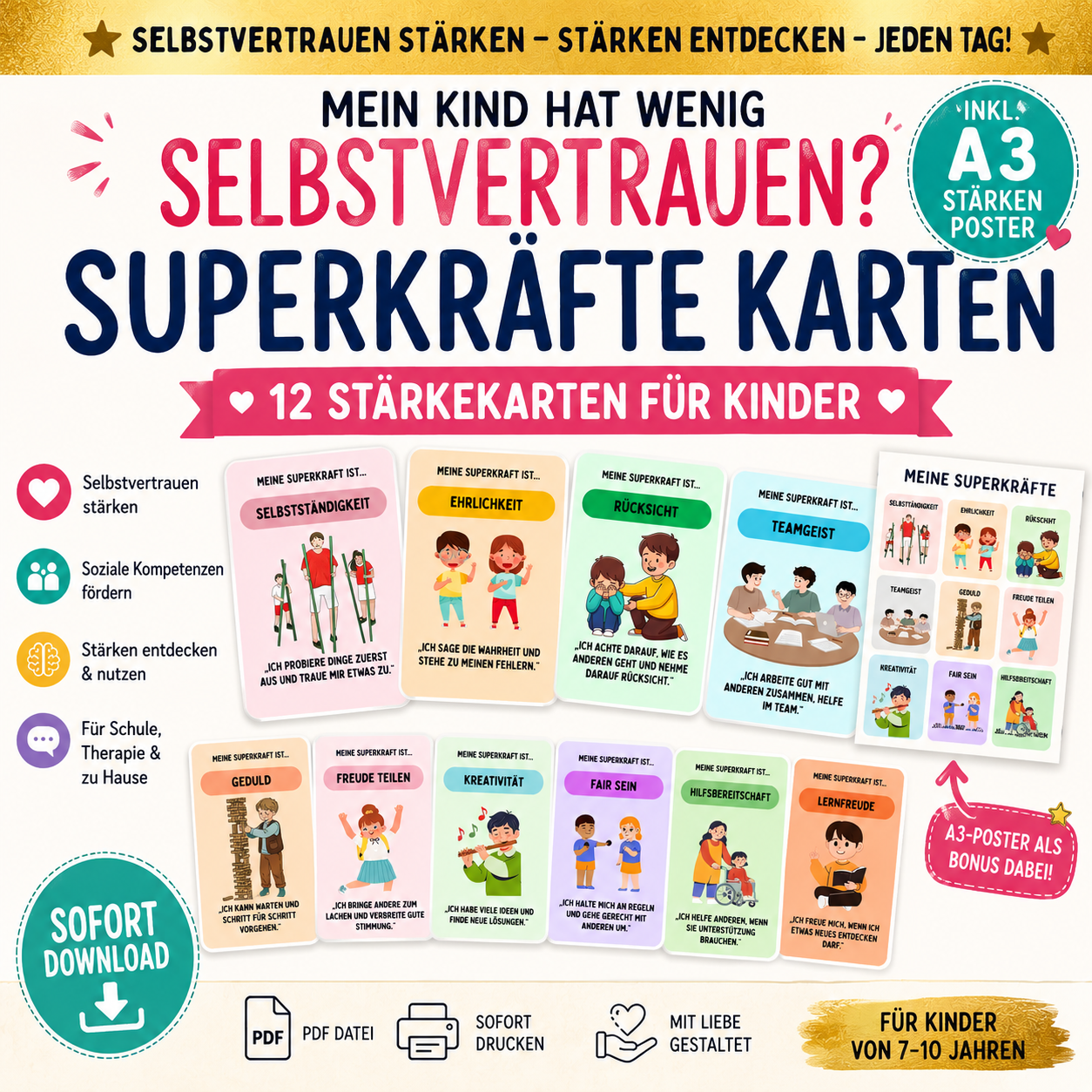 Mein Kind hat wenig Selbstvertrauen?  