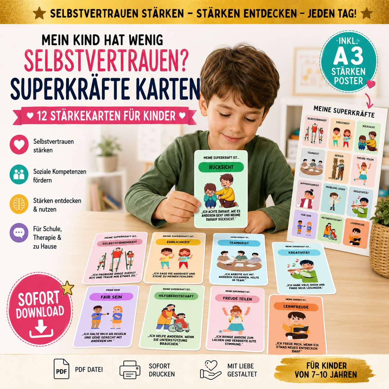 Mein Kind hat wenig Selbstvertrauen?  