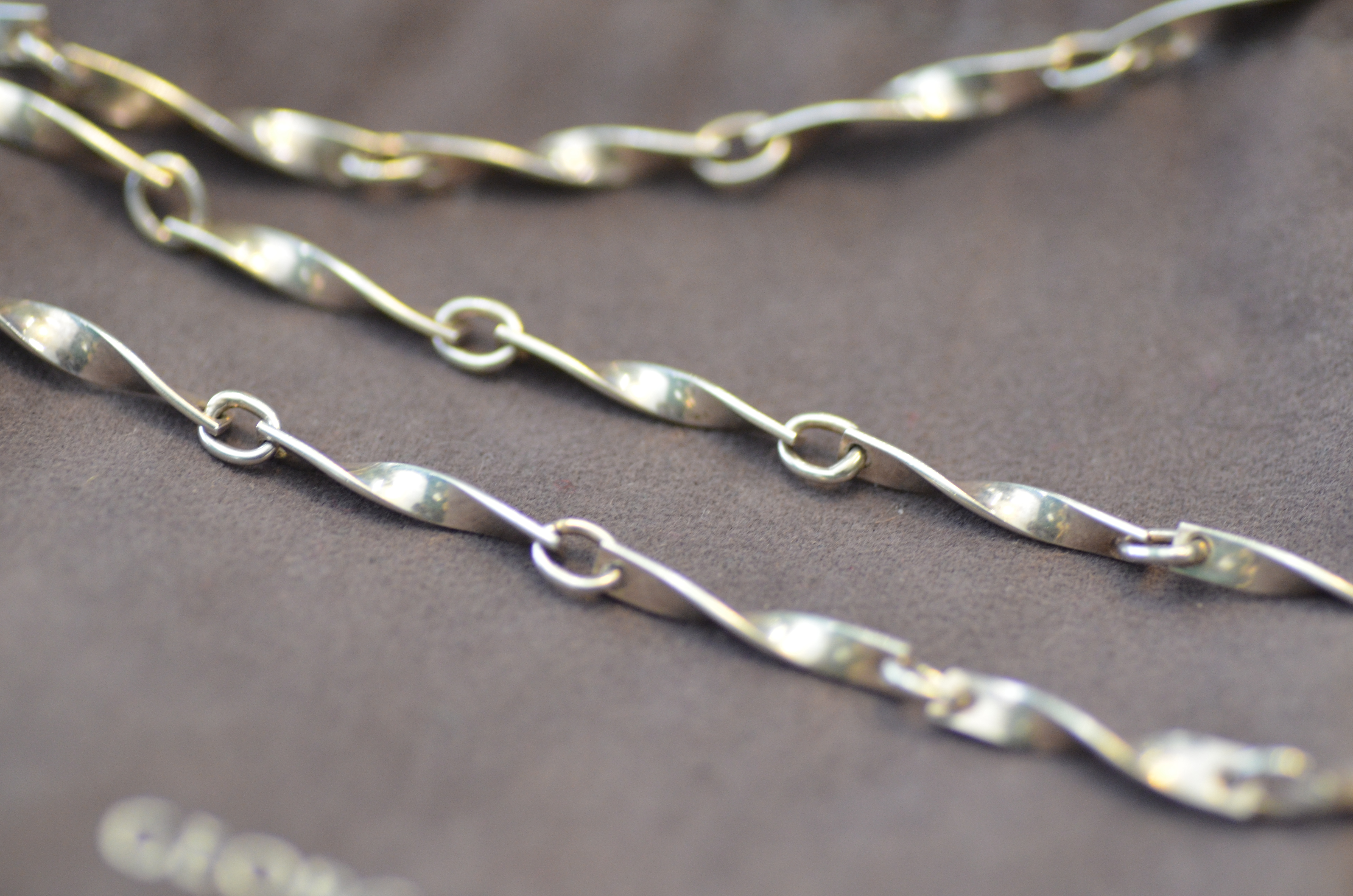 Vintage Georg Jensen Sterling Silver Necklace, 30 Inch
