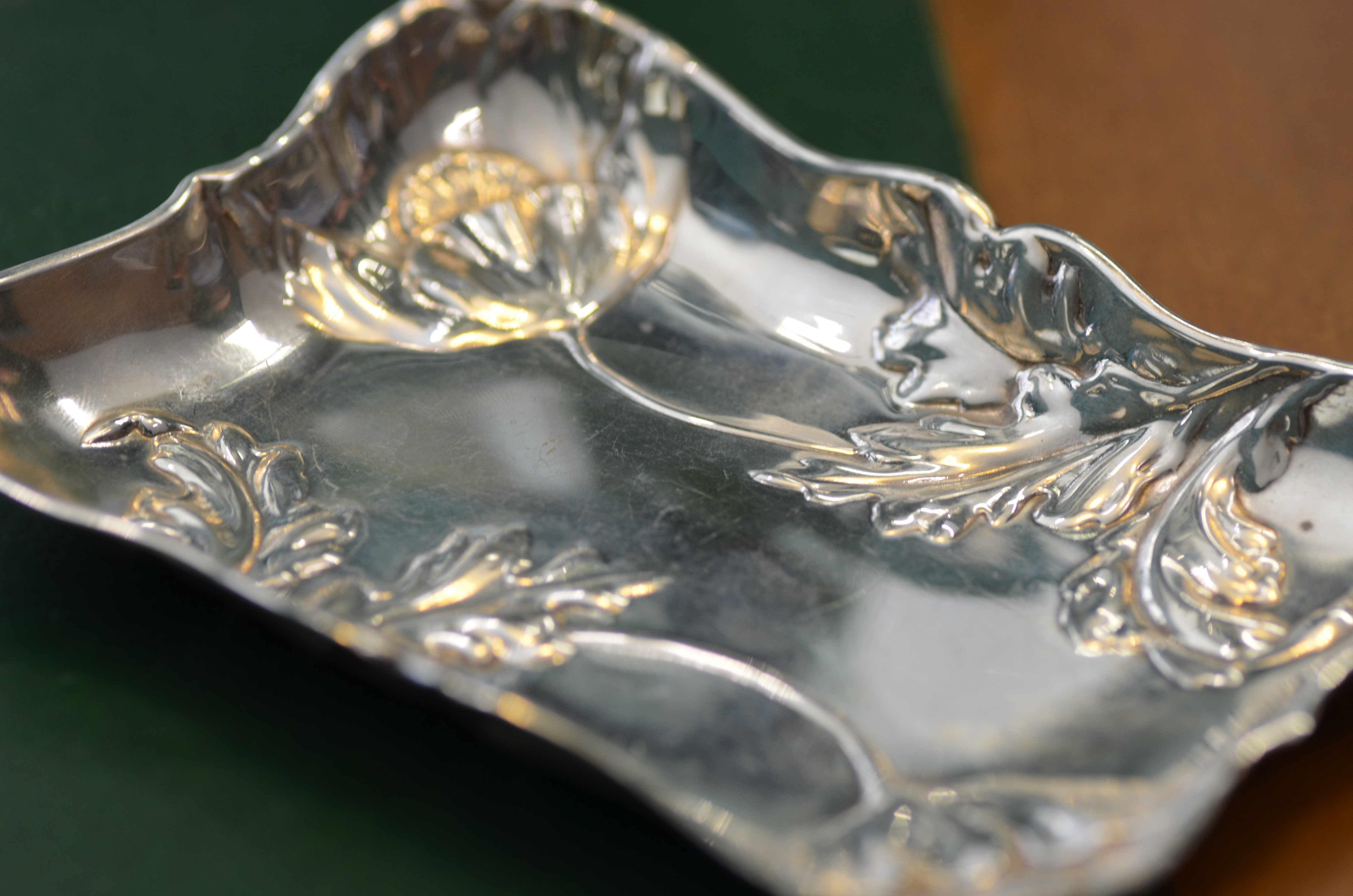 English Sterling Silver Tray, Full Hallmarks