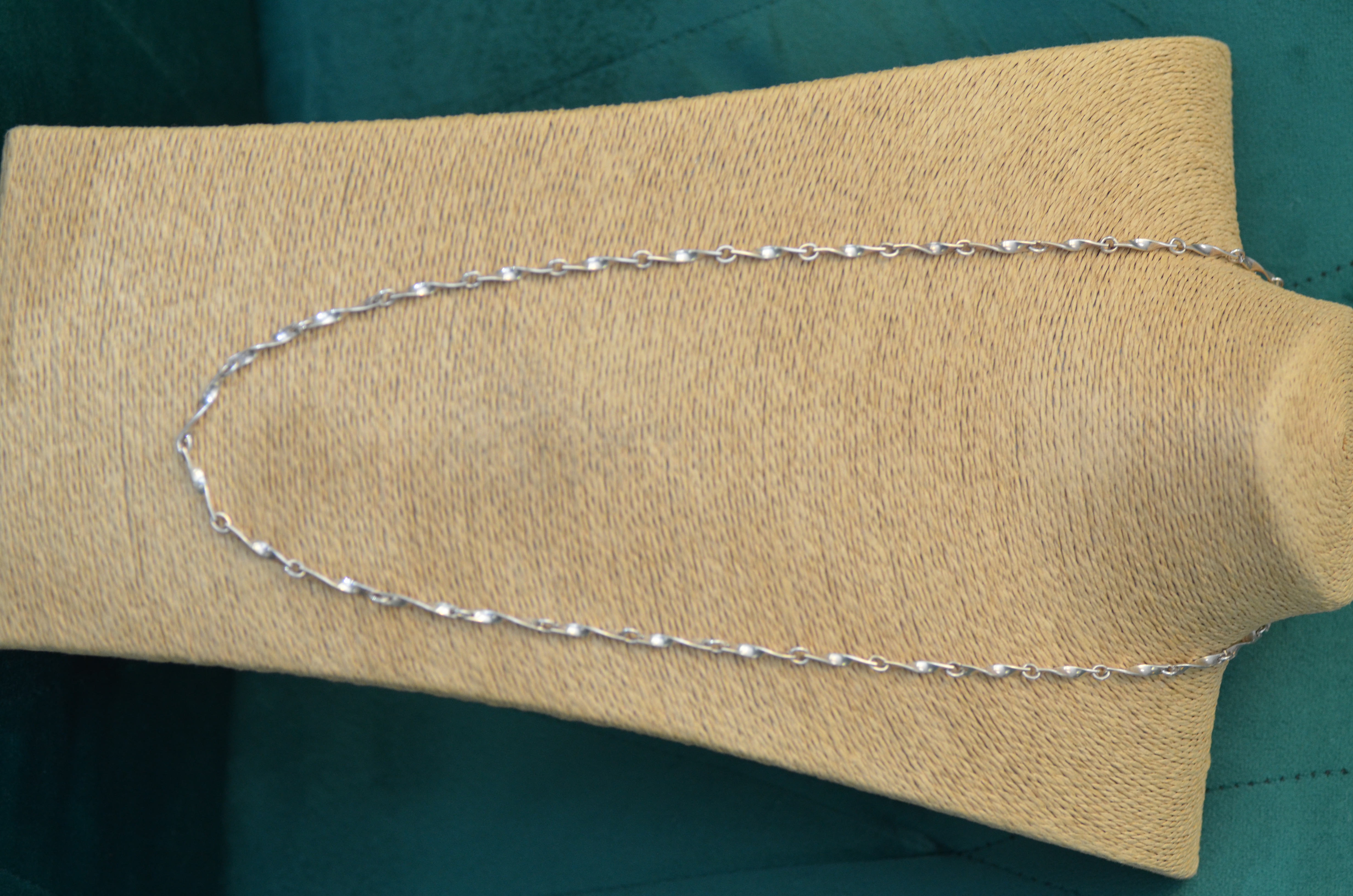 Vintage Georg Jensen Sterling Silver Necklace, 30 Inch