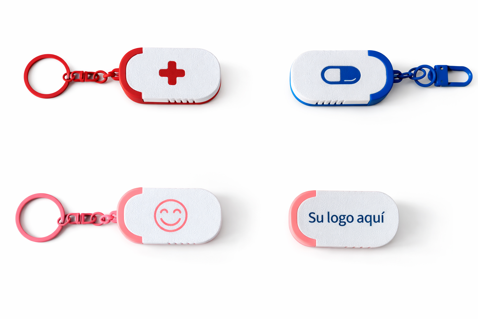 Llavero pastillero personalizable
