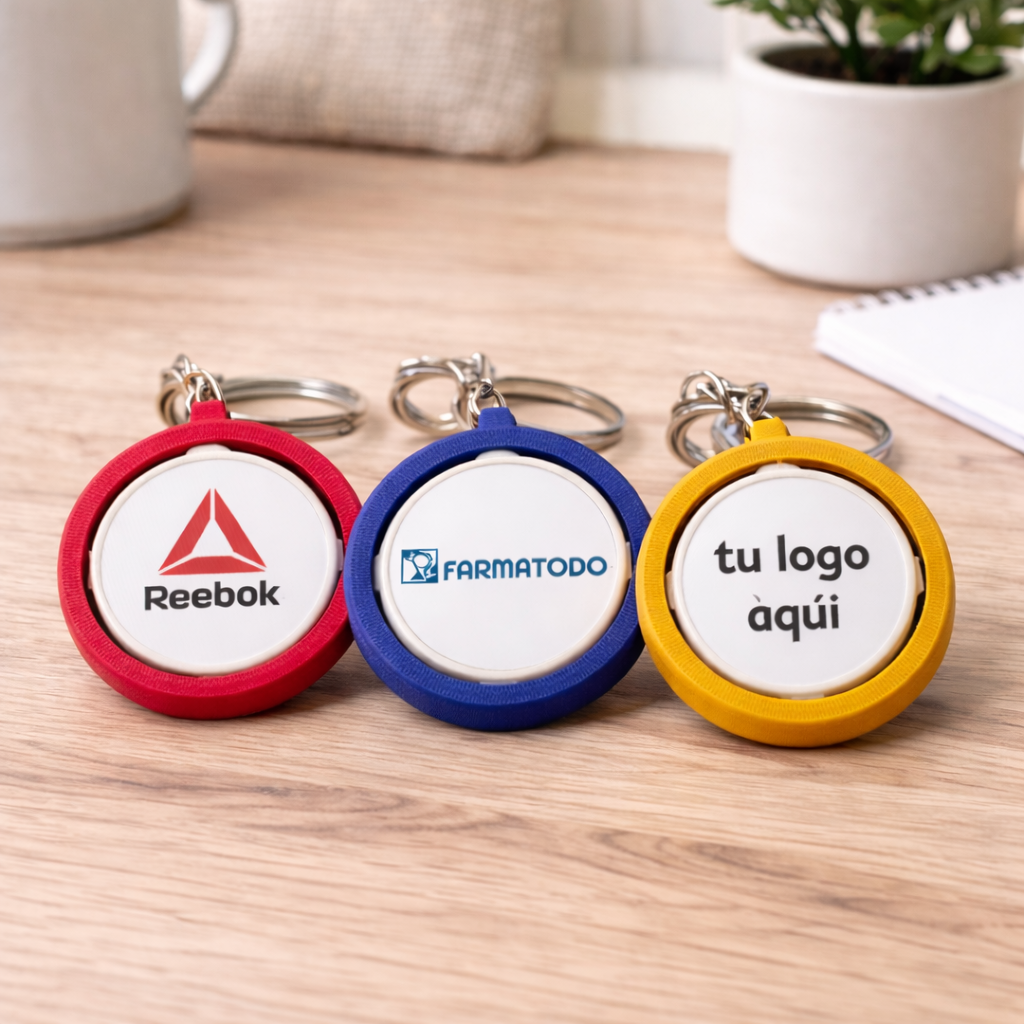 Llavero gira para marcas
