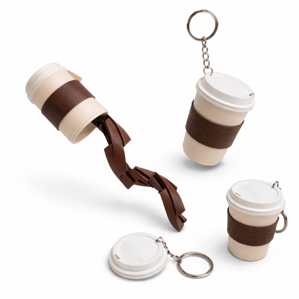 Llavero Vaso con bebida flexy