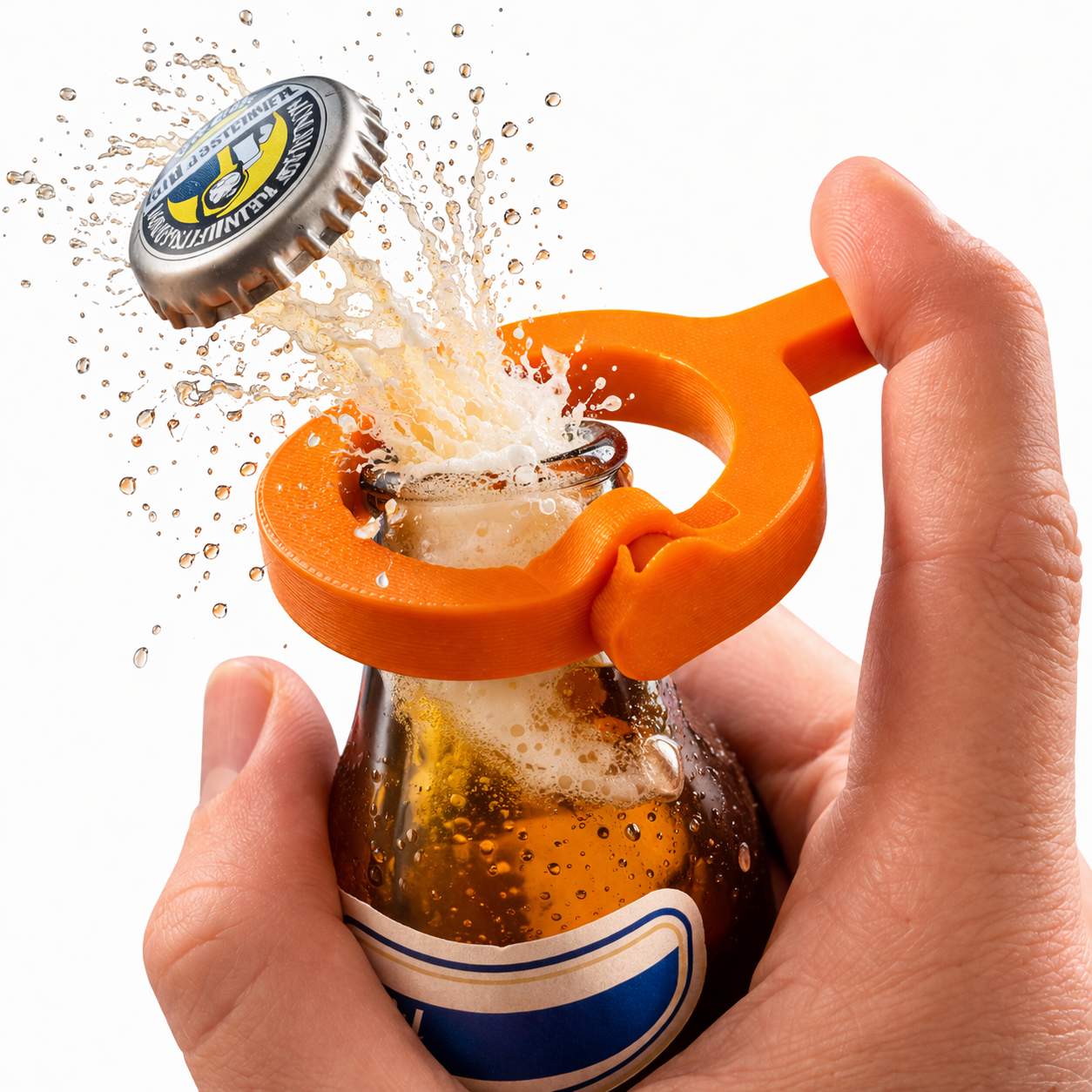 Destapador ruidoso circular botella europea