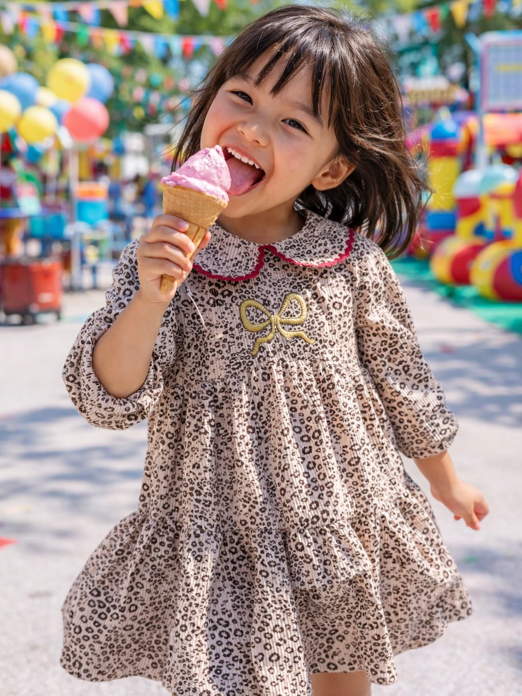 Leoparda velūra kleita