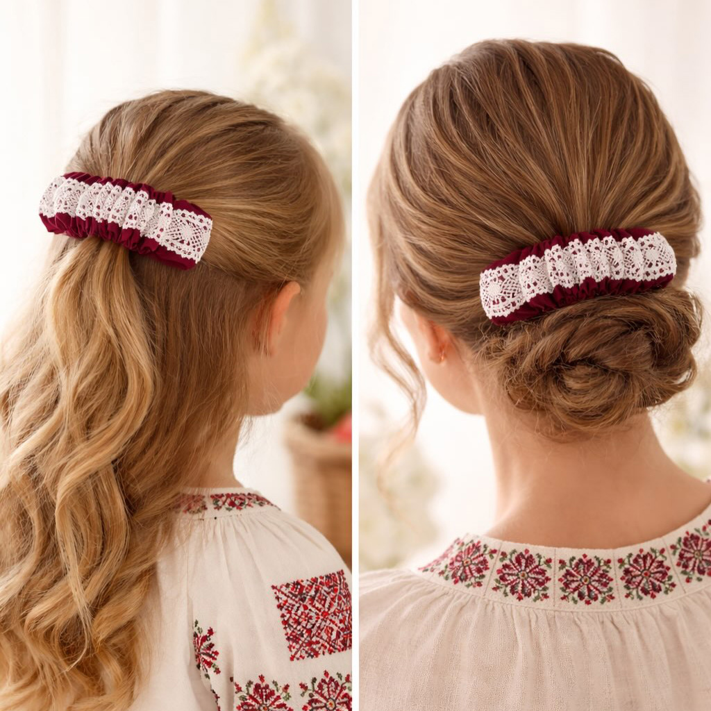 Latviska stila kokvilnas matu sprādze