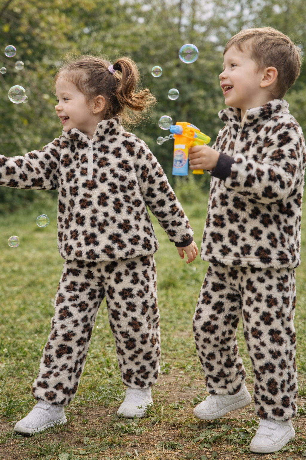 Teddy leoparda bikses