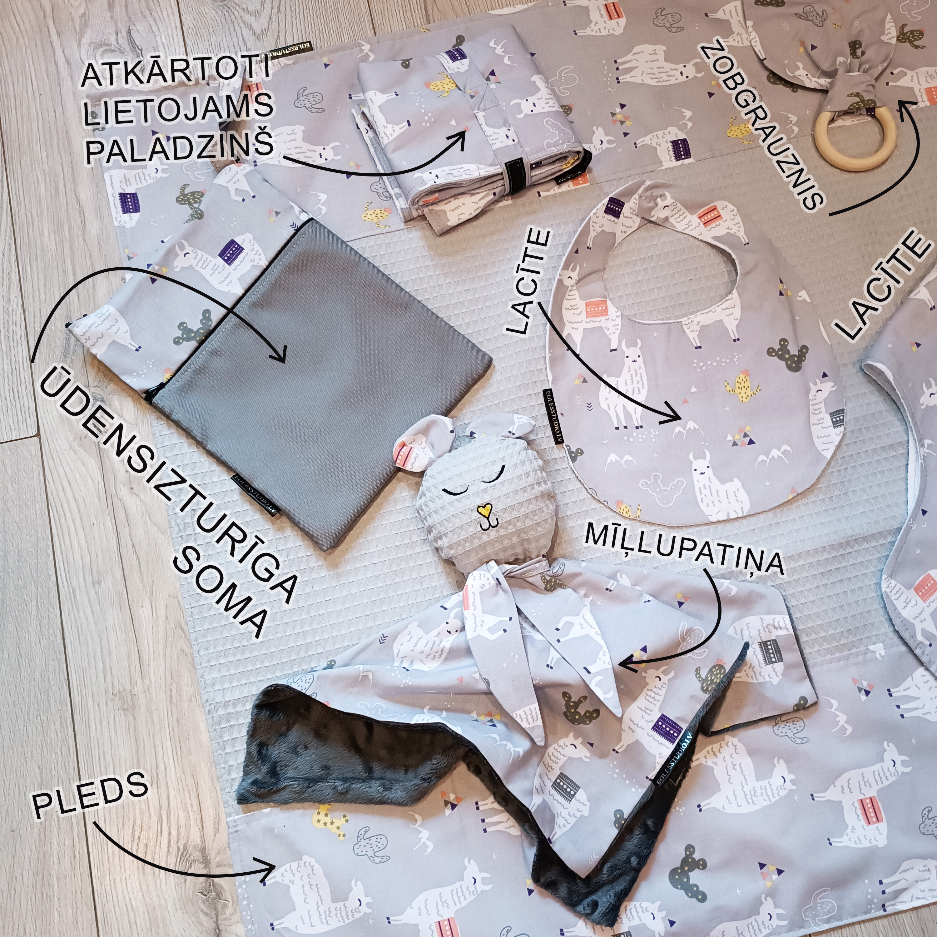 “Lama” komplekts jaundzimušajam