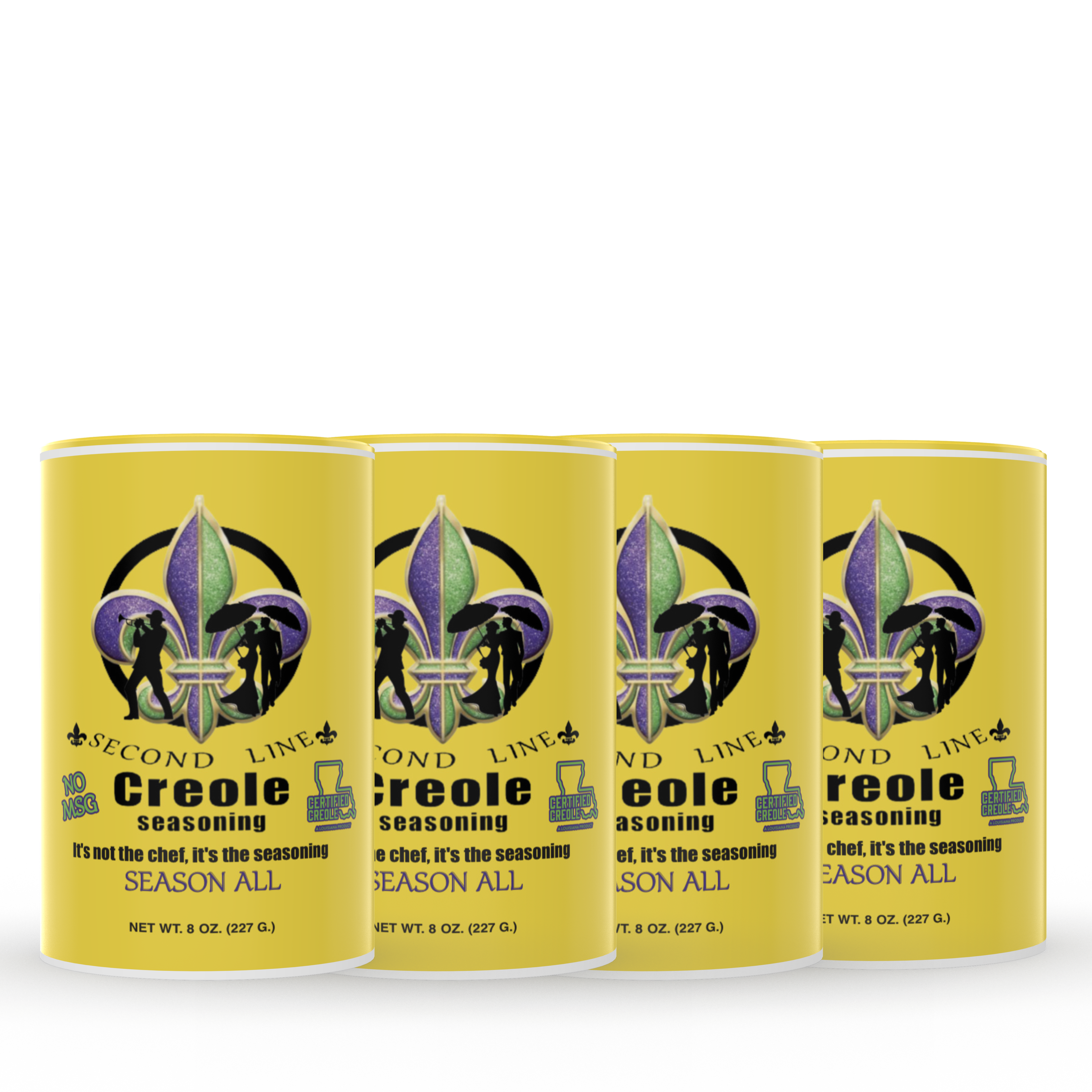 Second Line Creole Seasoning 8oz (4-Pack)