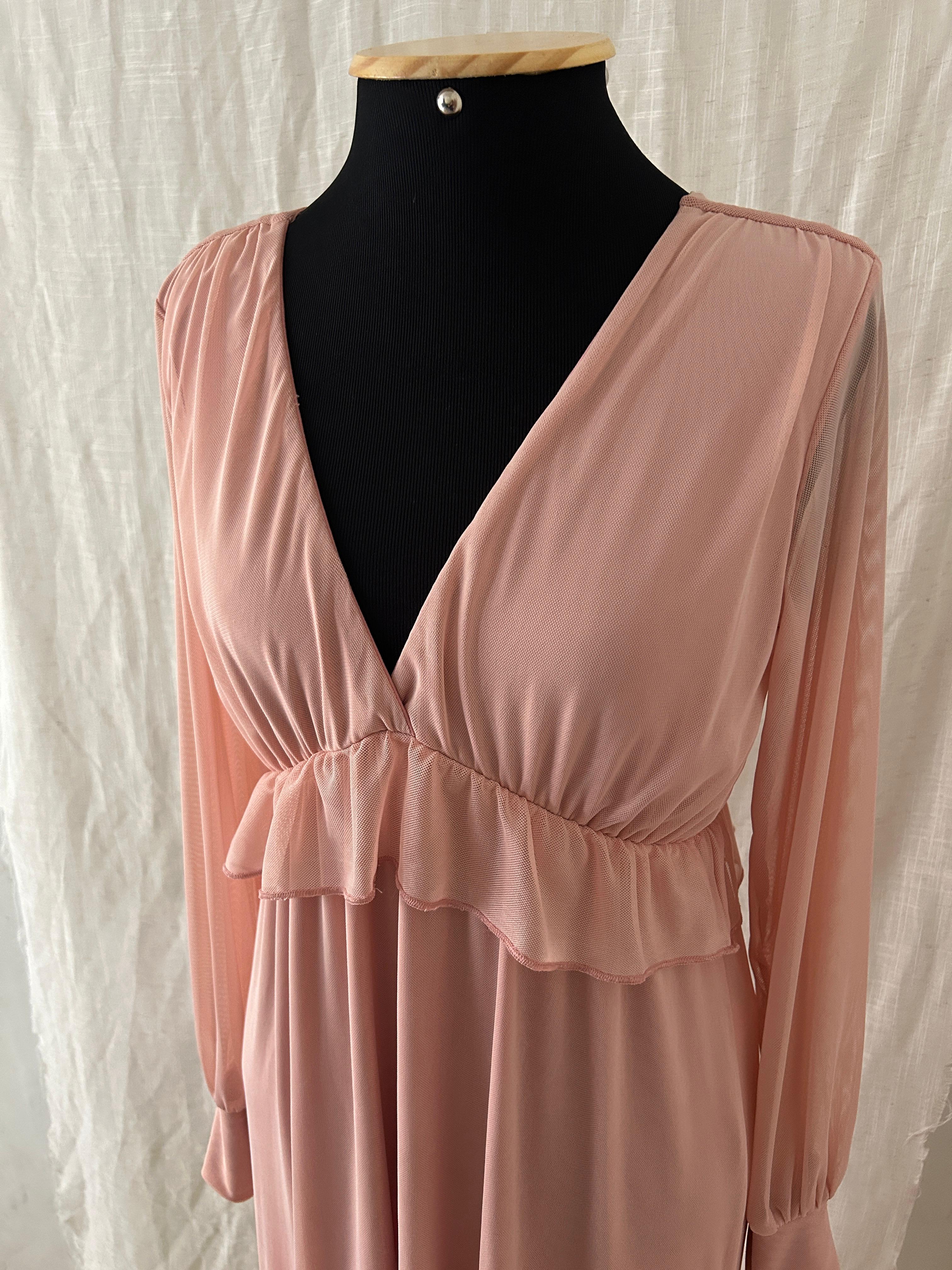 Vestido de Tule Rosa