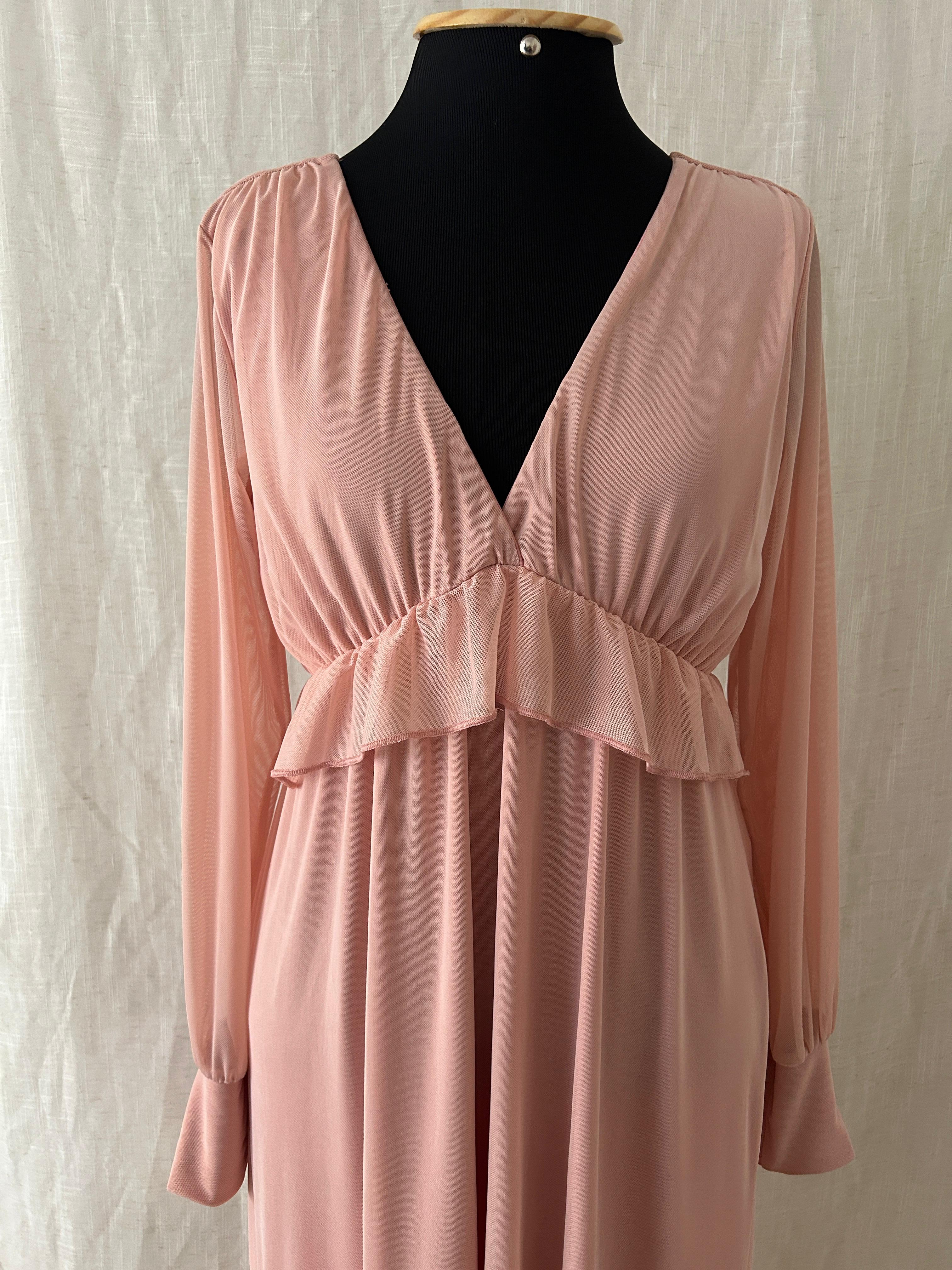 Vestido de Tule Rosa