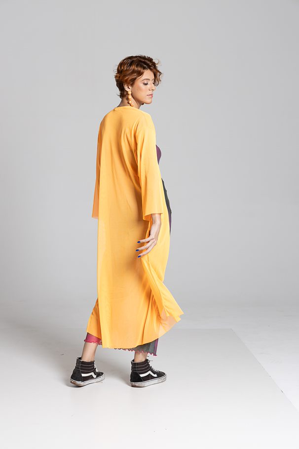 Kimono Transparente Laranja