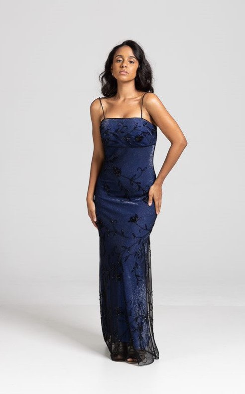 Vestido Vintage Festa Bordado