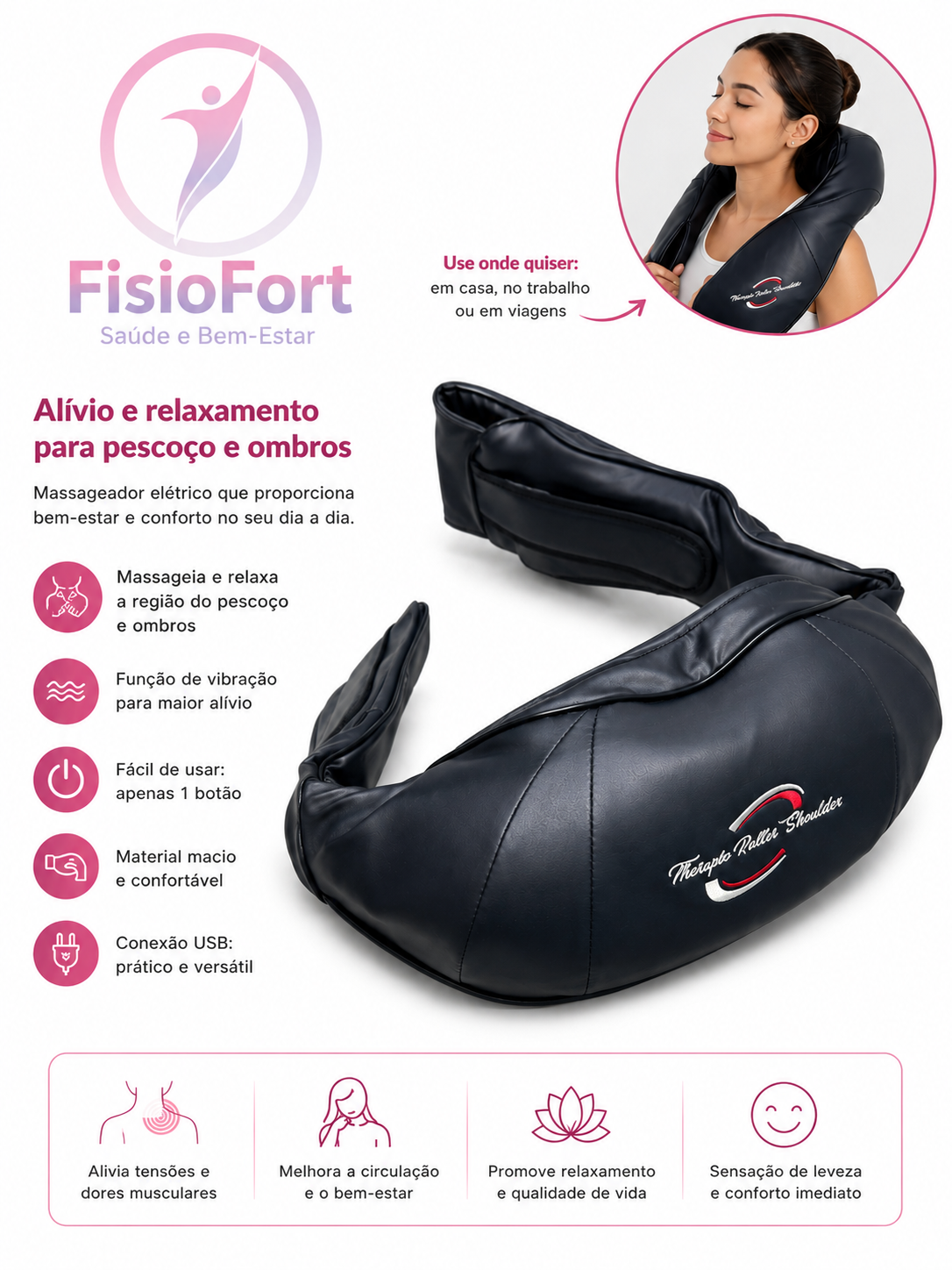 Shiatsu Móvel Terapêutico Premium 