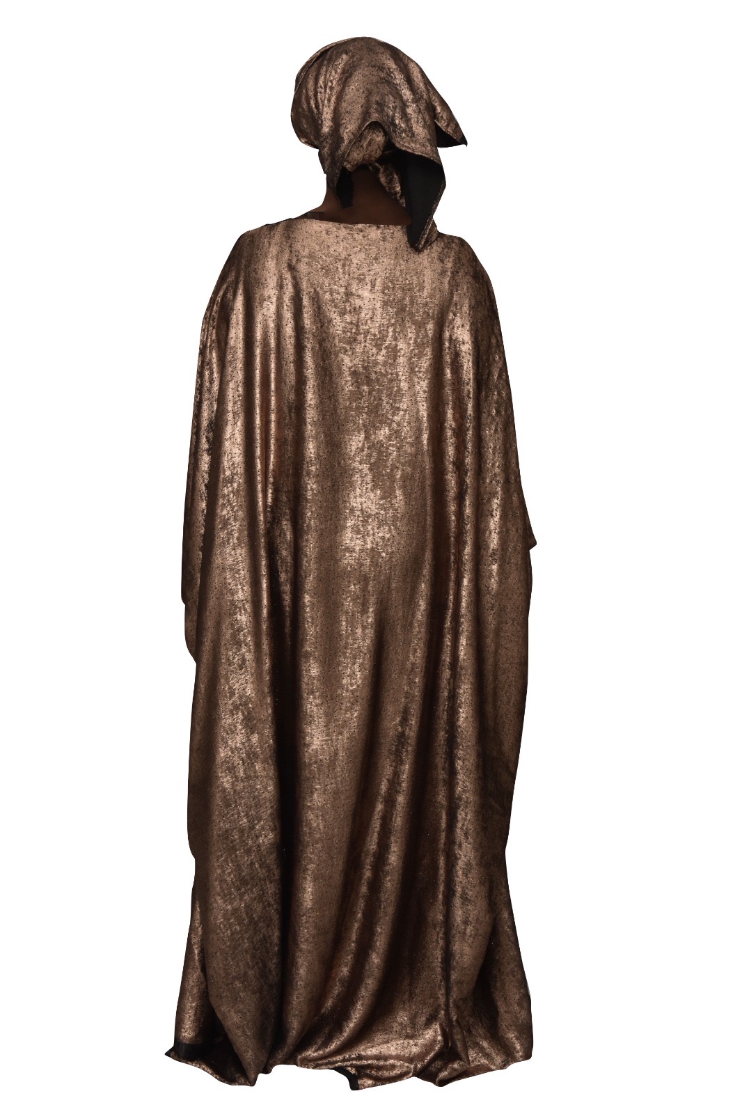Robe caftan velours marron