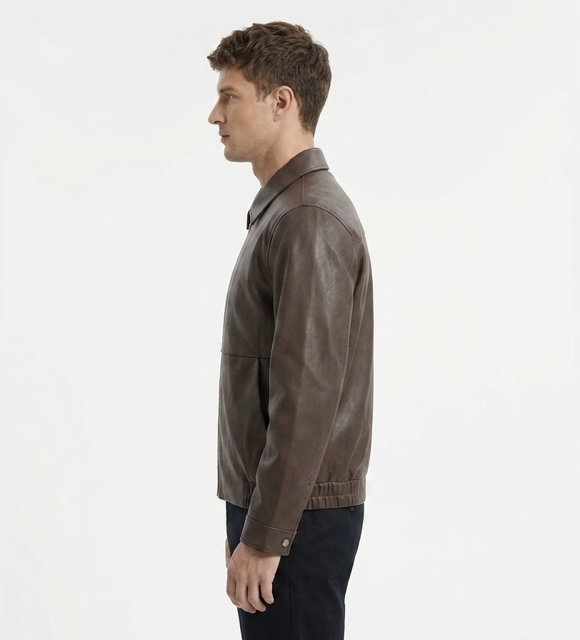 Classic Brown Leather Jacket