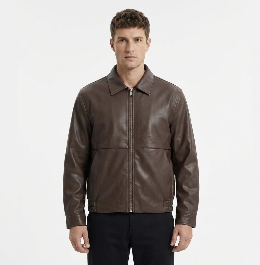 Classic Brown Leather Jacket