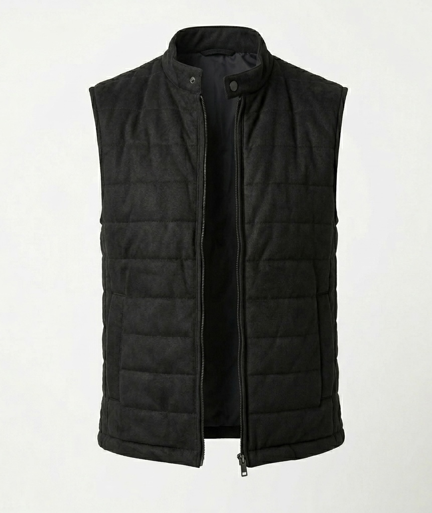 Essential Quilted Zip Vest 