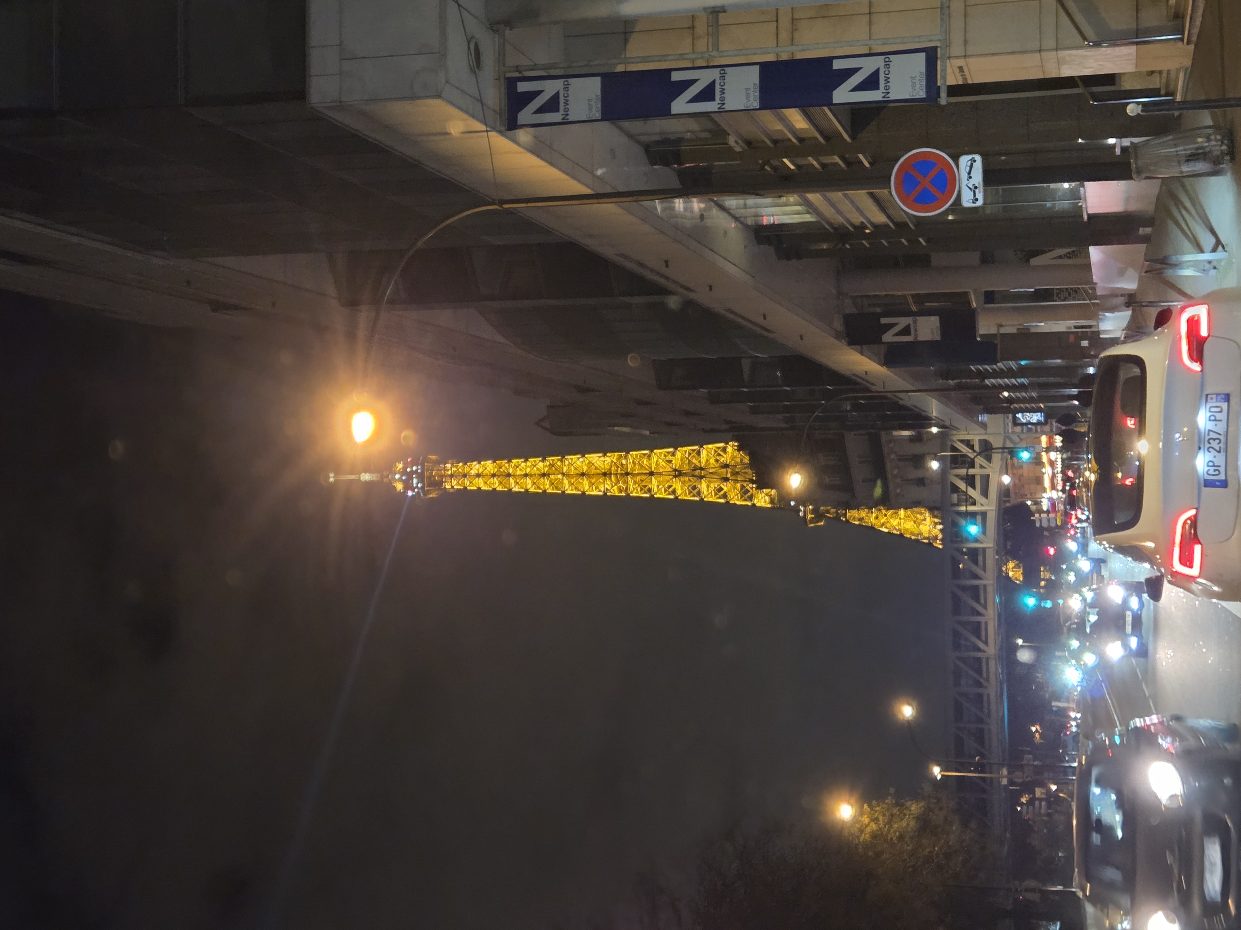 Pôster Digital Torre Eiffel à Noite
