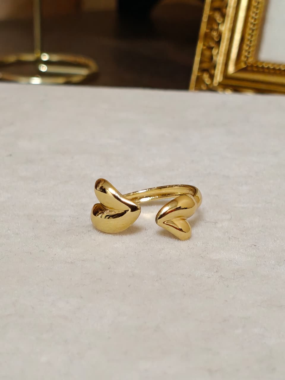 Solid gold plated ring