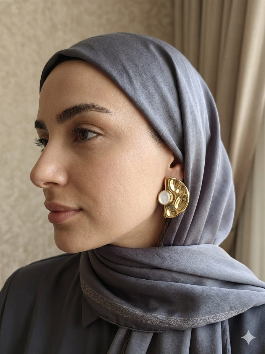 Gold plated earrings