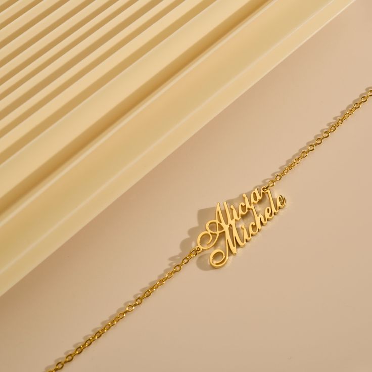 Personalized Double Name Bracelet