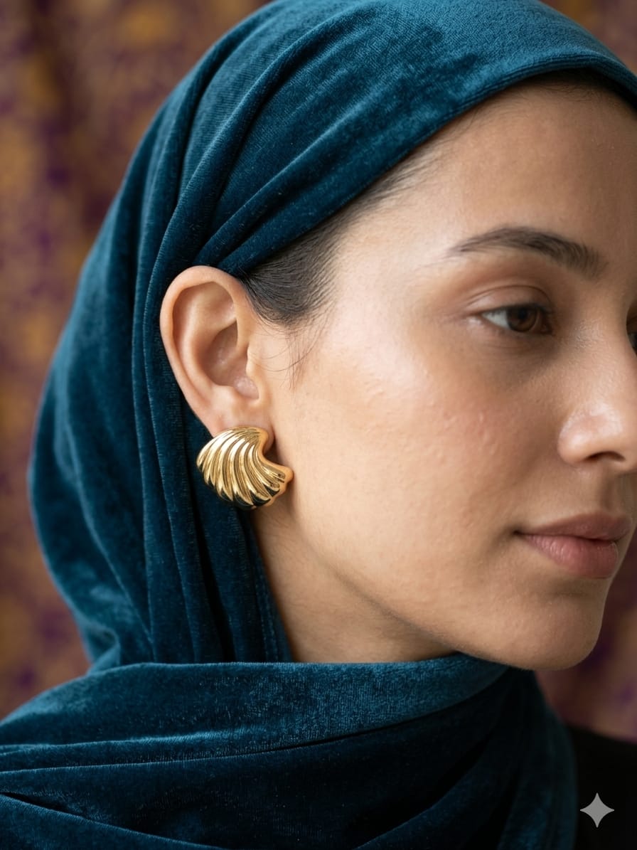 Gold plated earrings