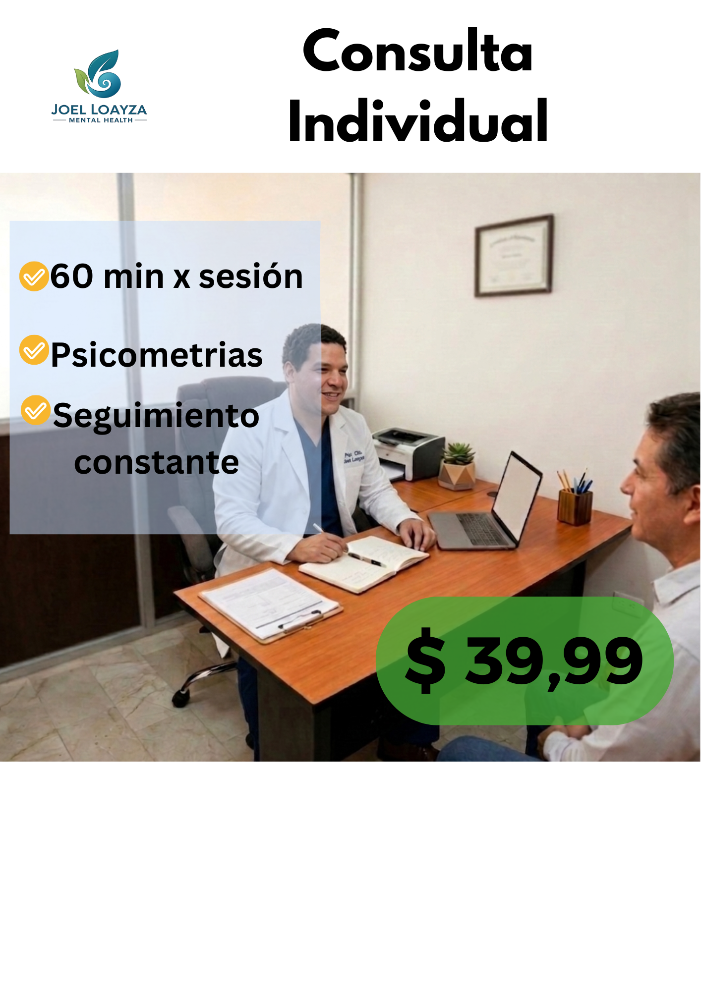 Atención individual (evaluación- intervención)