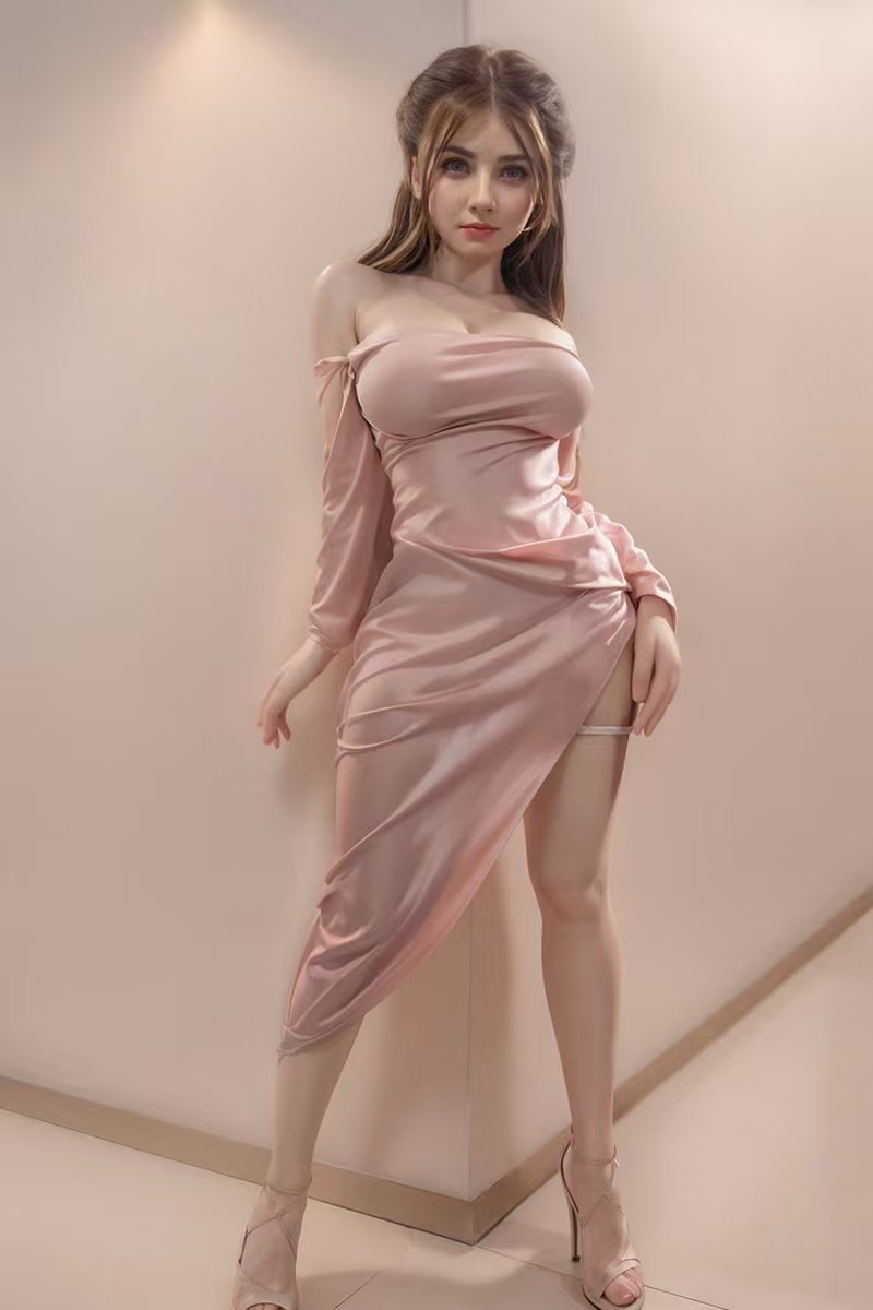 Elegant Satin Asymmetrical Dress