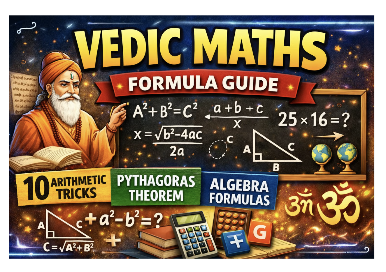 Solutions to arithmetic operations using Vedic Mathematics Sutras