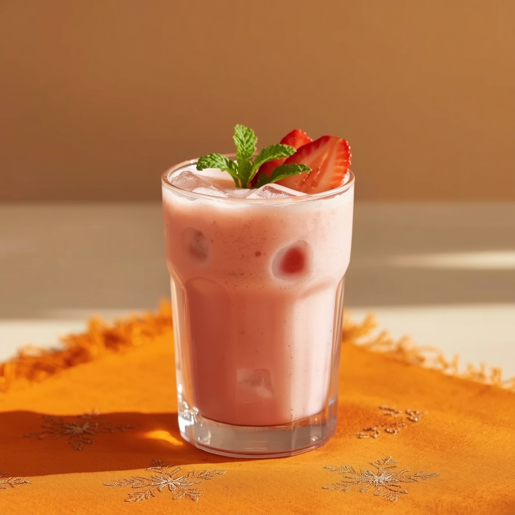 Strawberry Iced Latte