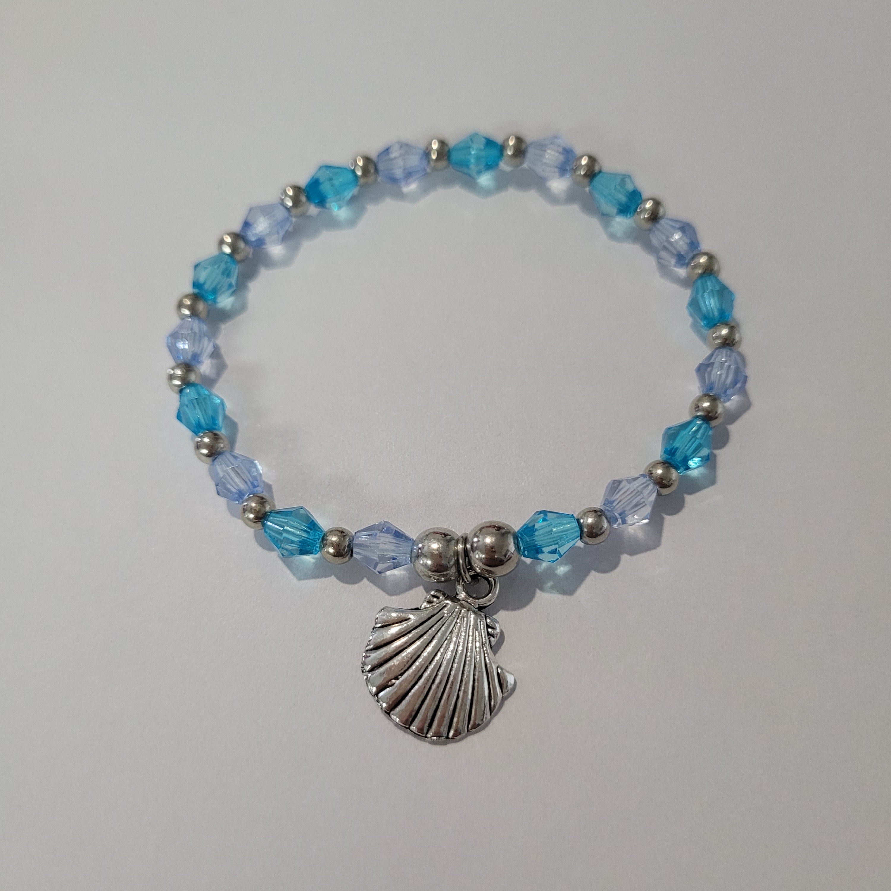 Blue Crystal Shell Bracelet