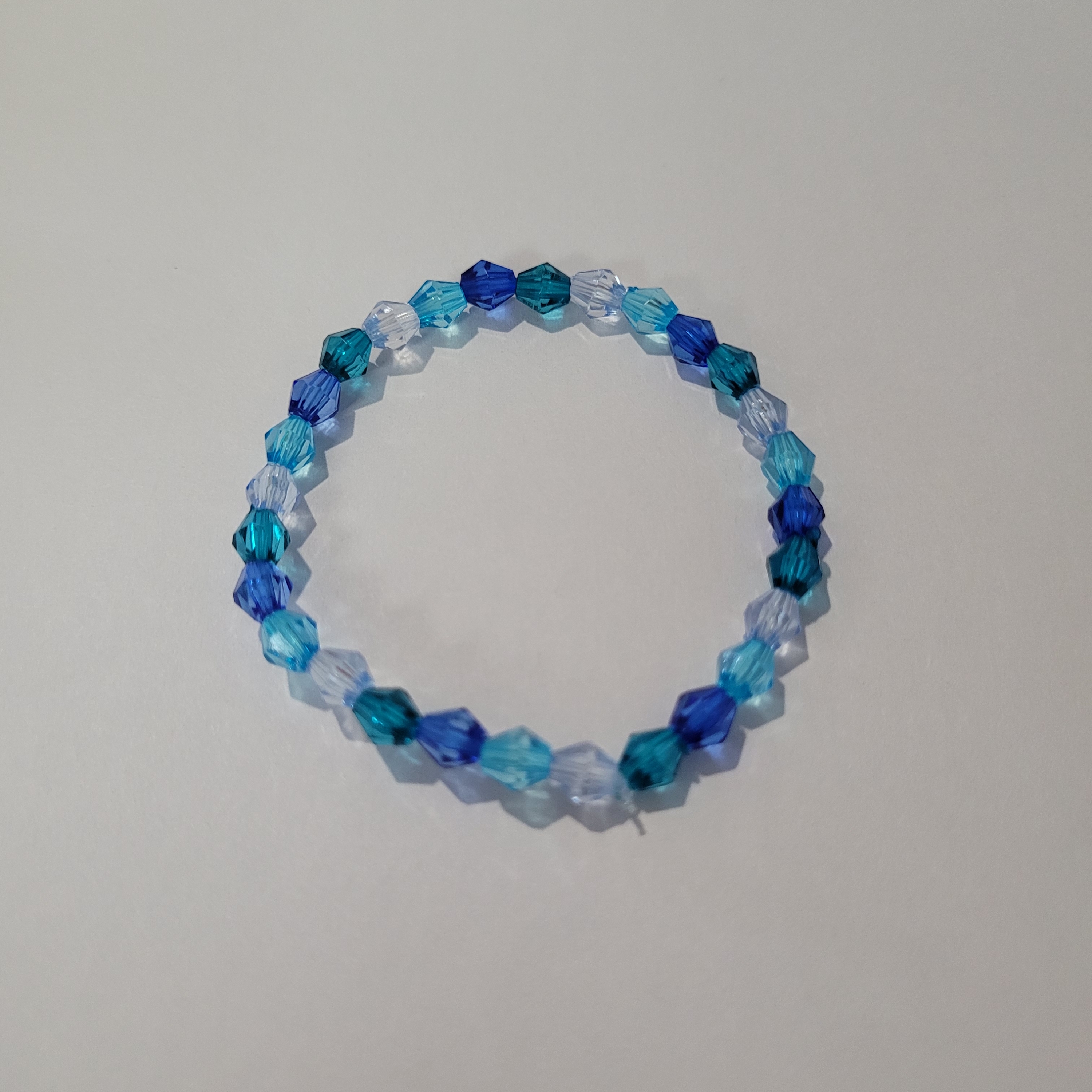 Blue Crystal Bead Bracelet