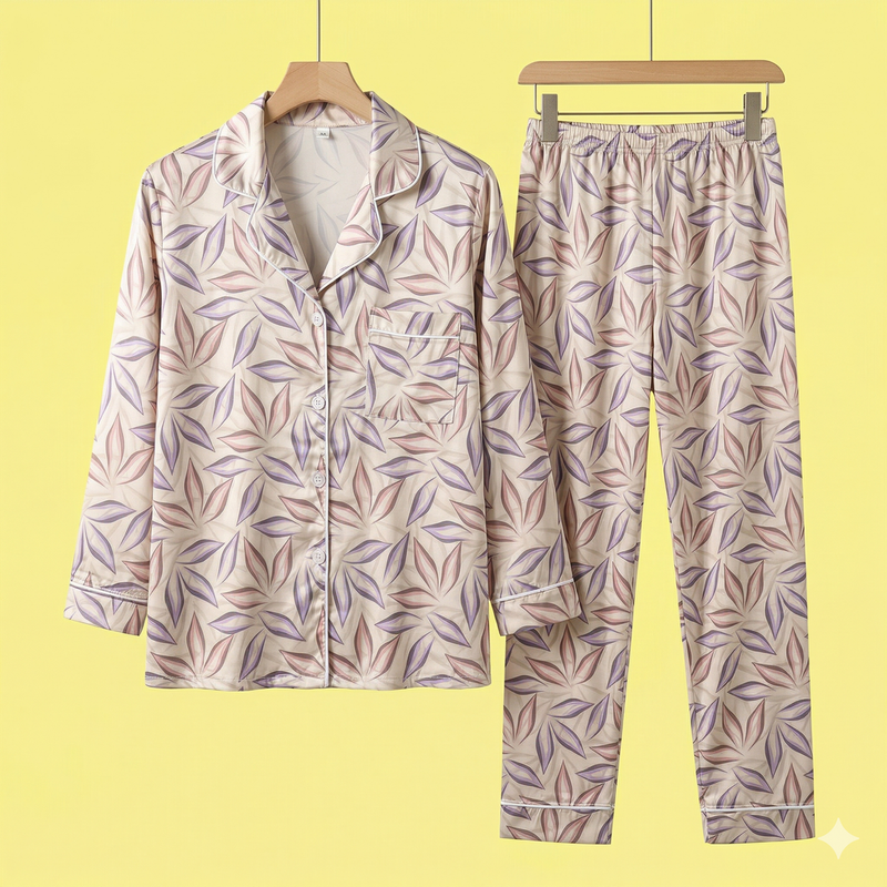 Satin  Pajamas One Size M