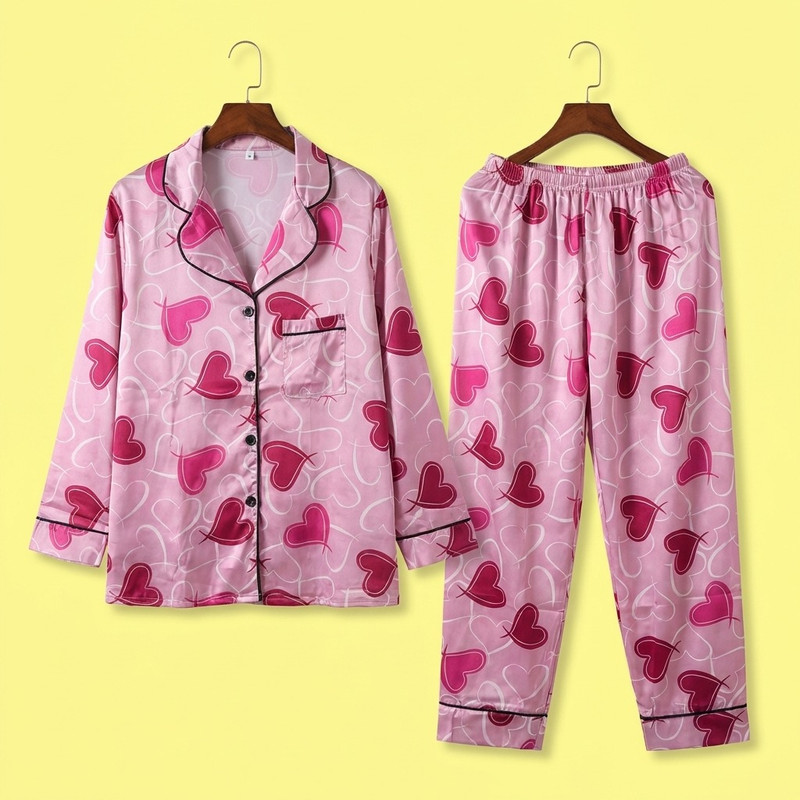 Satin  Pajamas One Size M