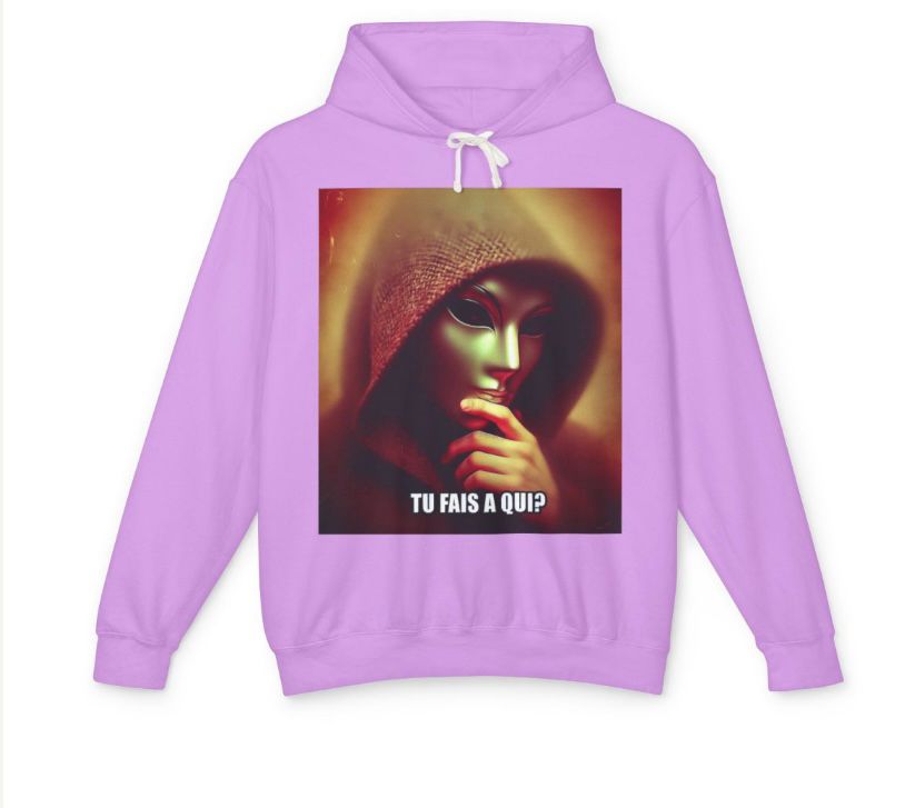 Pull-over coton ouate tu fais à qui unisexe 