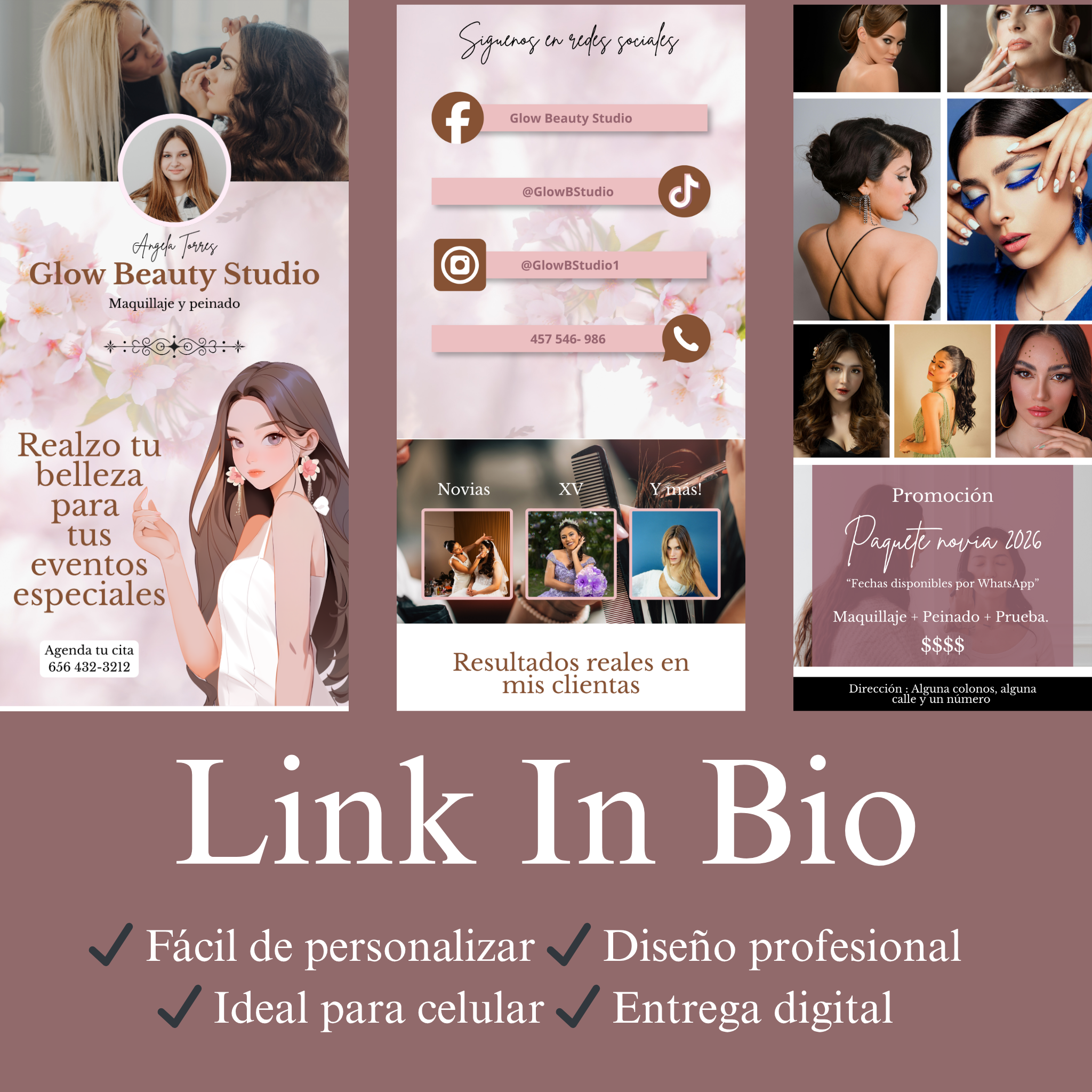 Link In Bio - Peinado y Maquillaje 