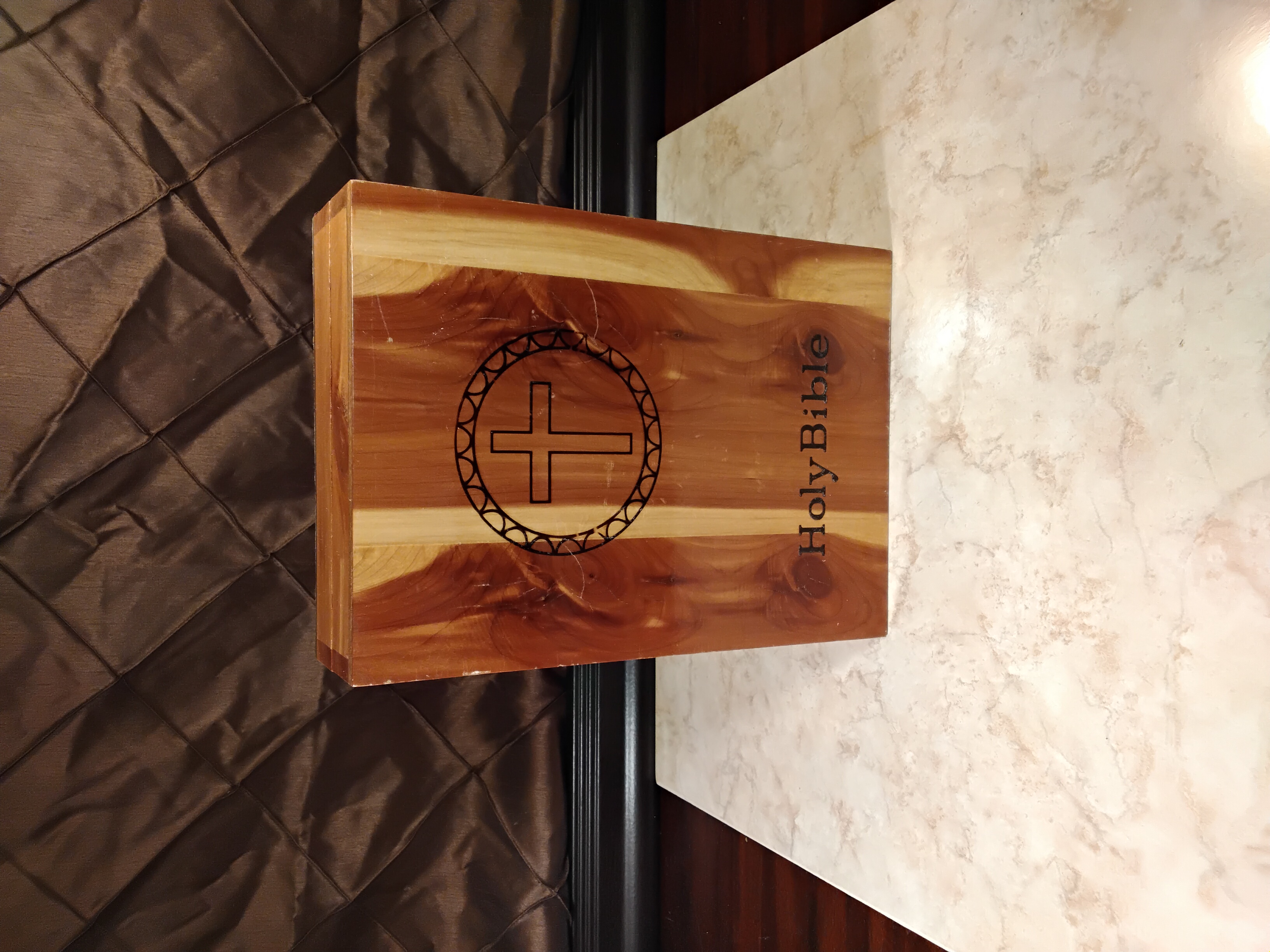 Miniature At Home Prayer Alter -  Bible & Cross 5 Piece Set 