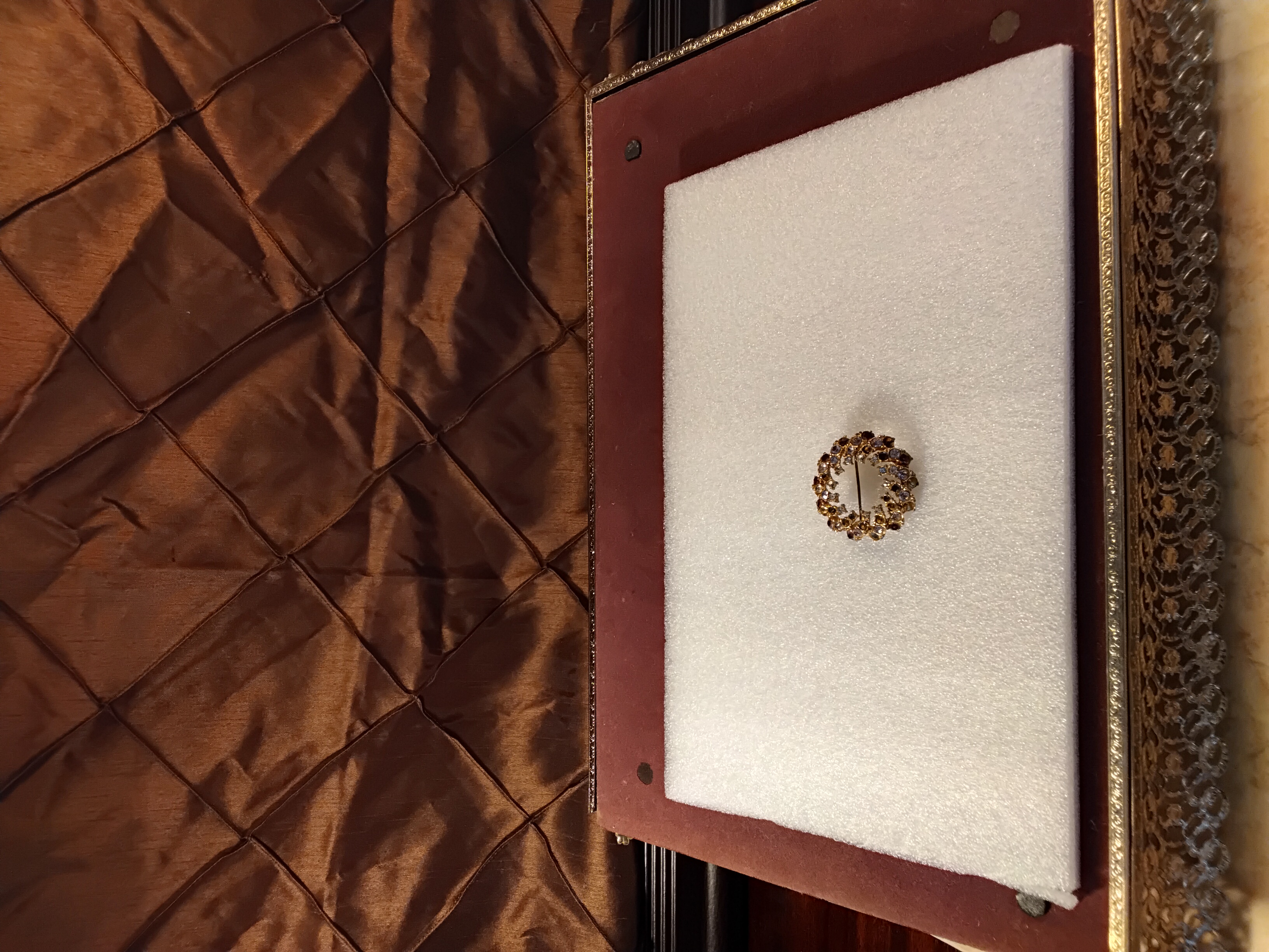 Gold Reef Design Brooch 
