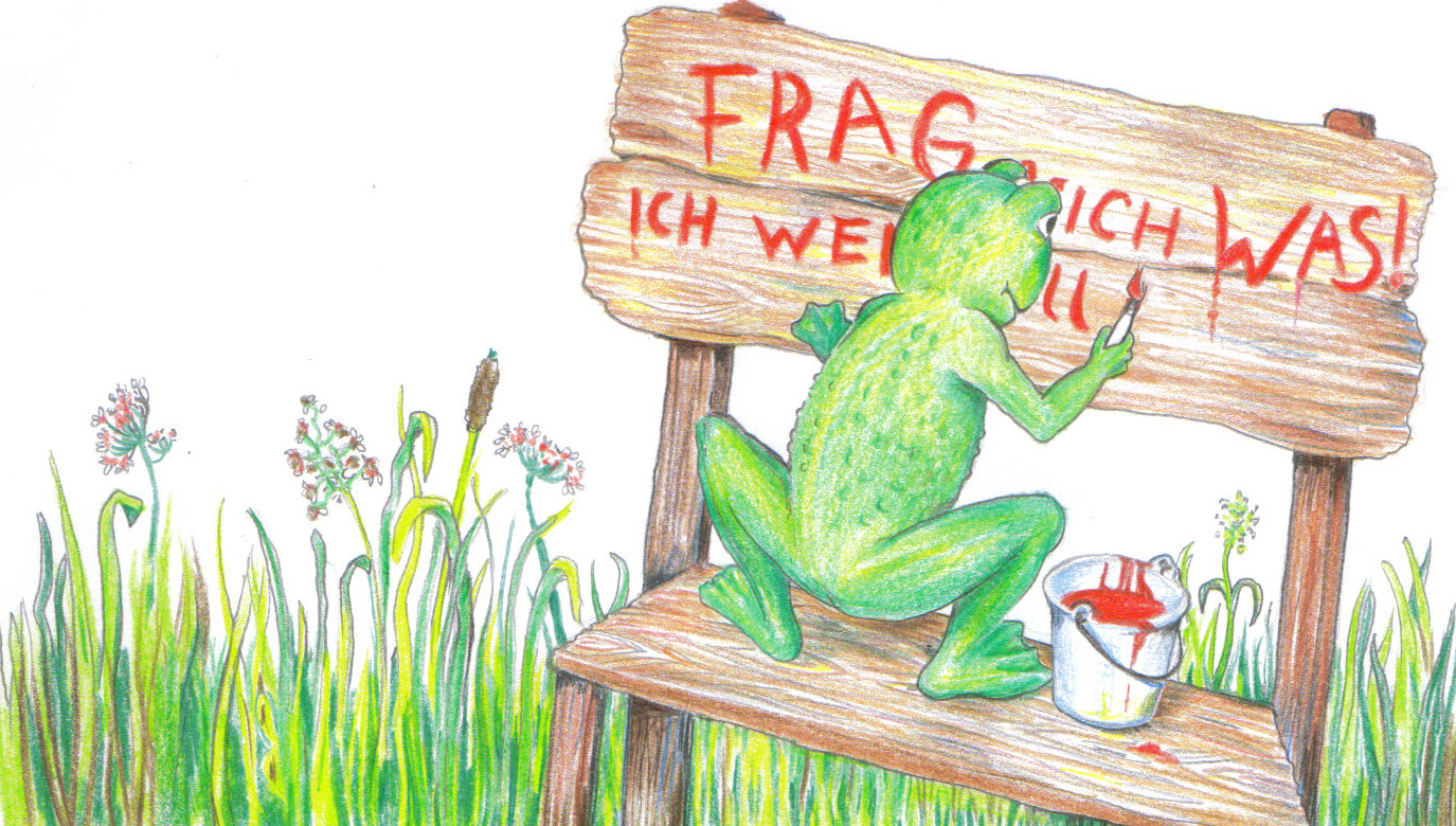 "Frag mich was! Ich weiß alles."